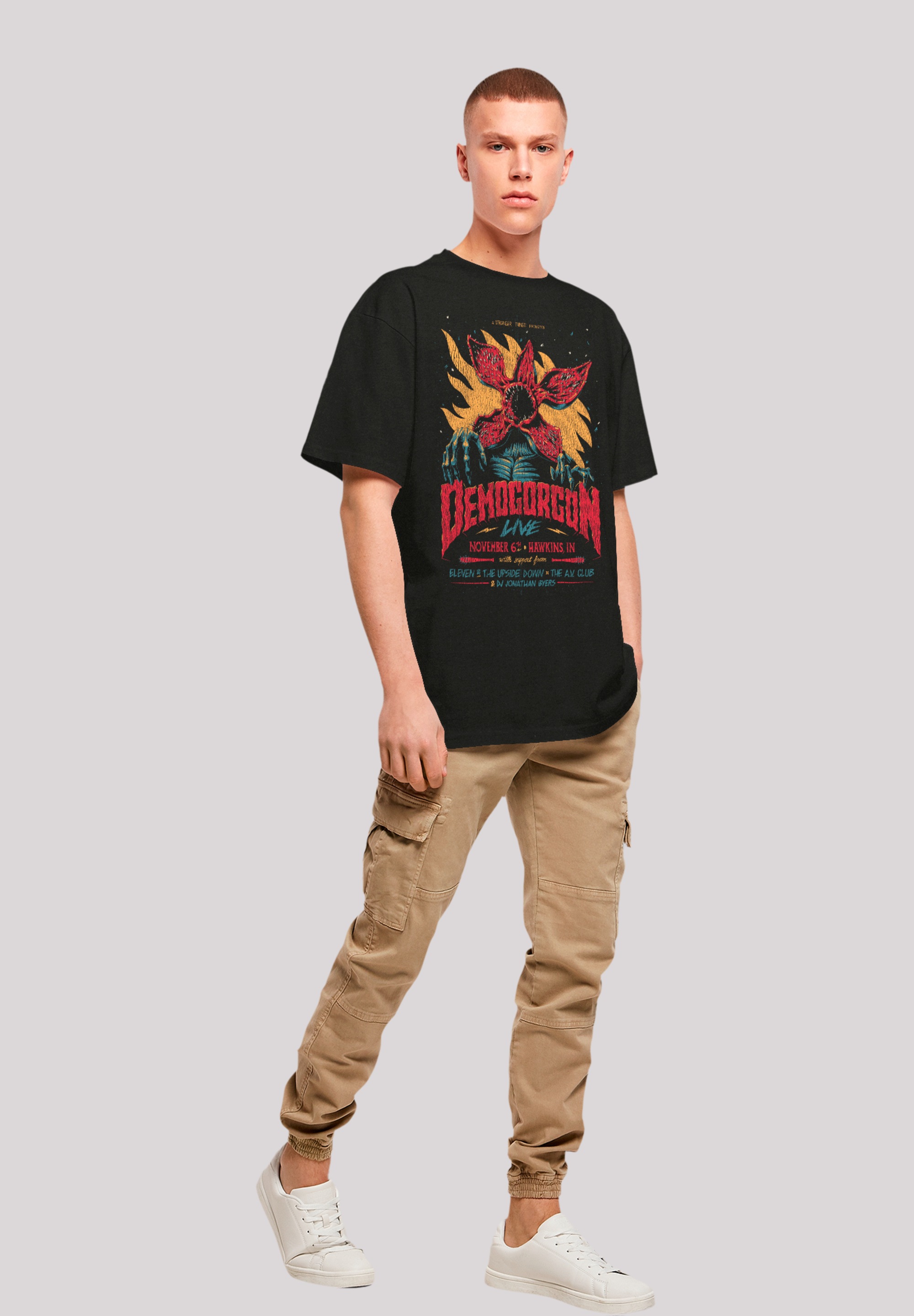 F4NT4STIC T-Shirt »Stranger Things Demogorgon Poster«, Premium Qualität