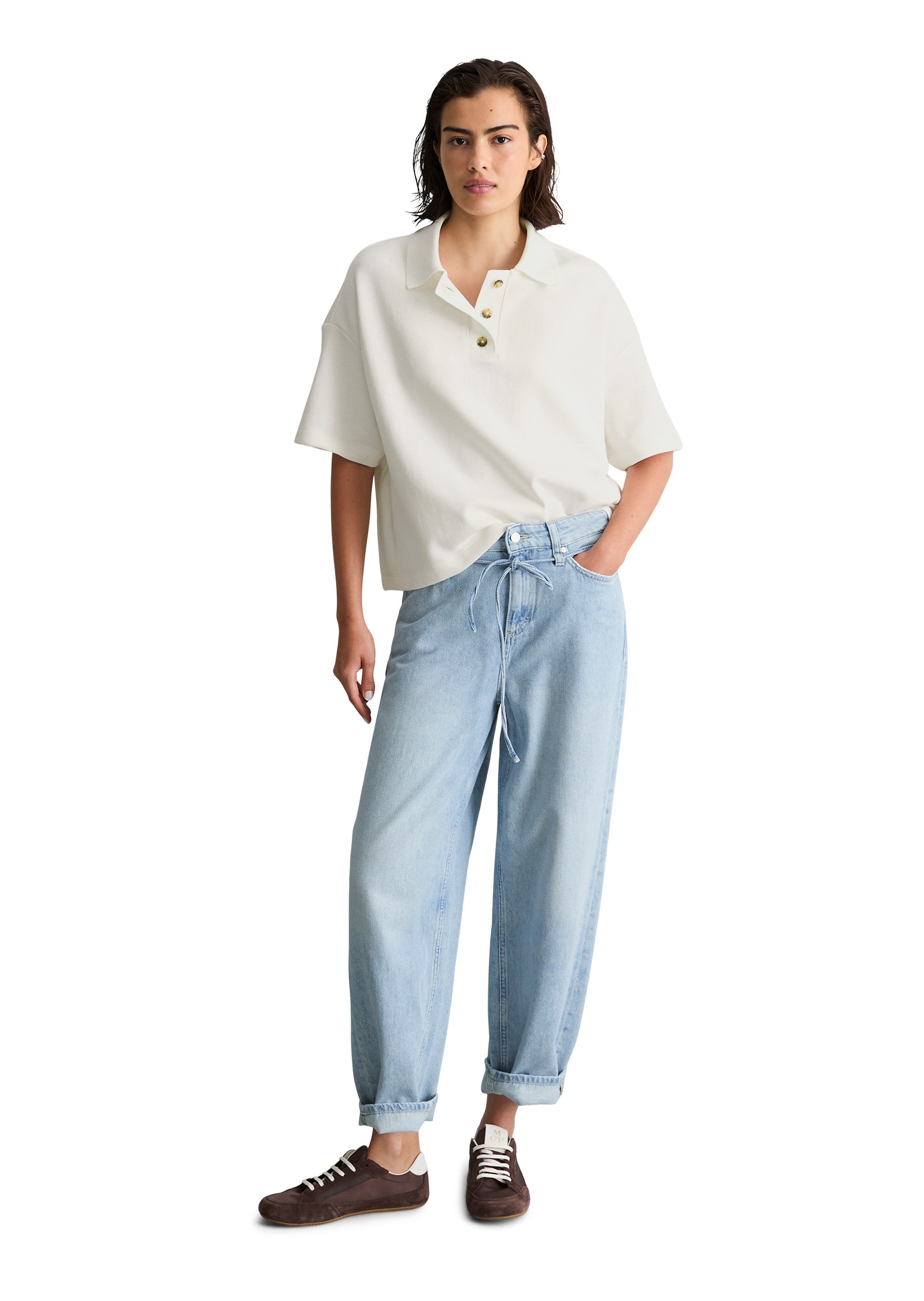 Marc O'Polo DENIM Poloshirt »aus weichem Rib-Jersey«