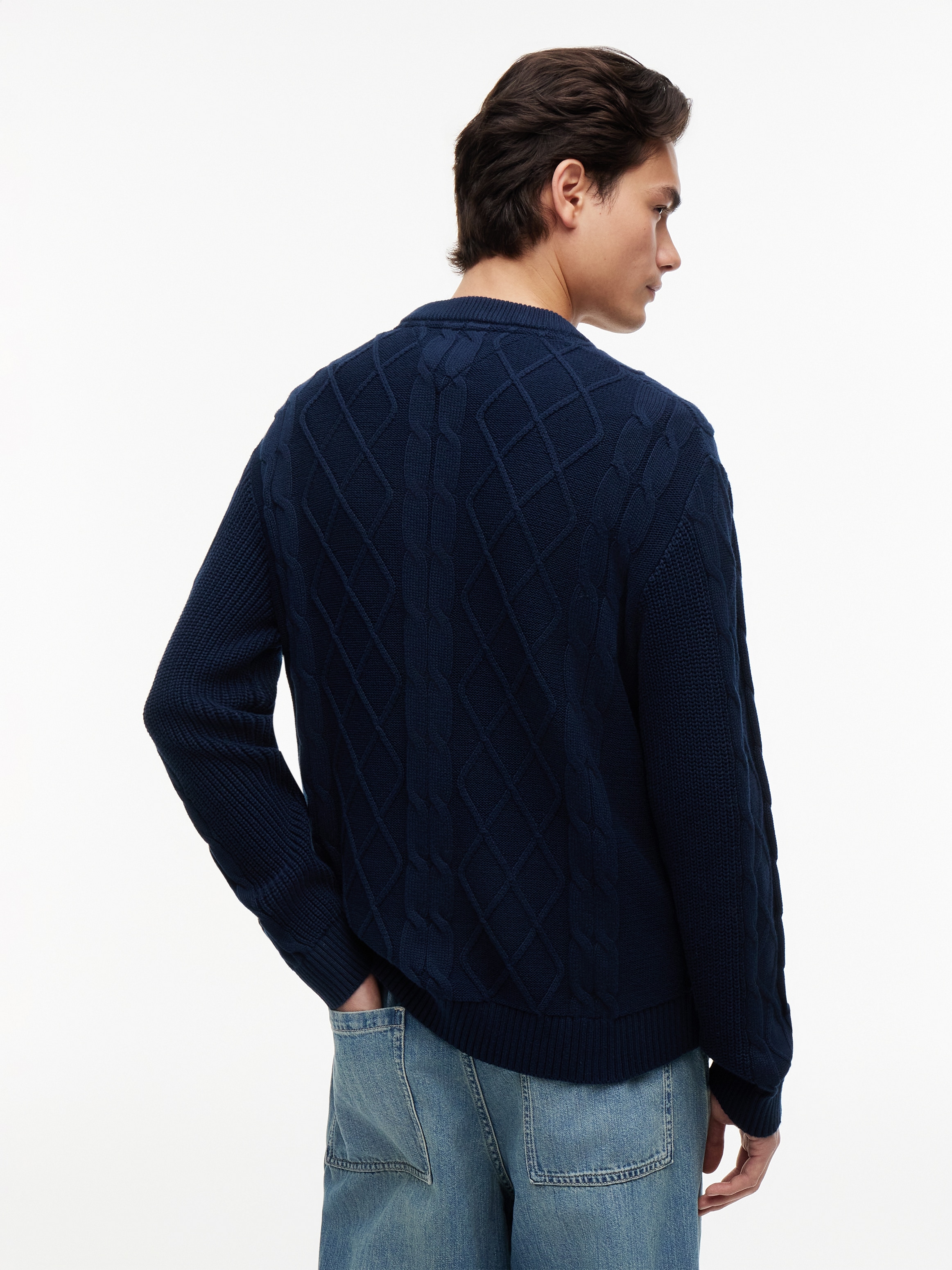Tommy Jeans Rundhalspullover »TJM REG CABLE KNIT SWEATER«