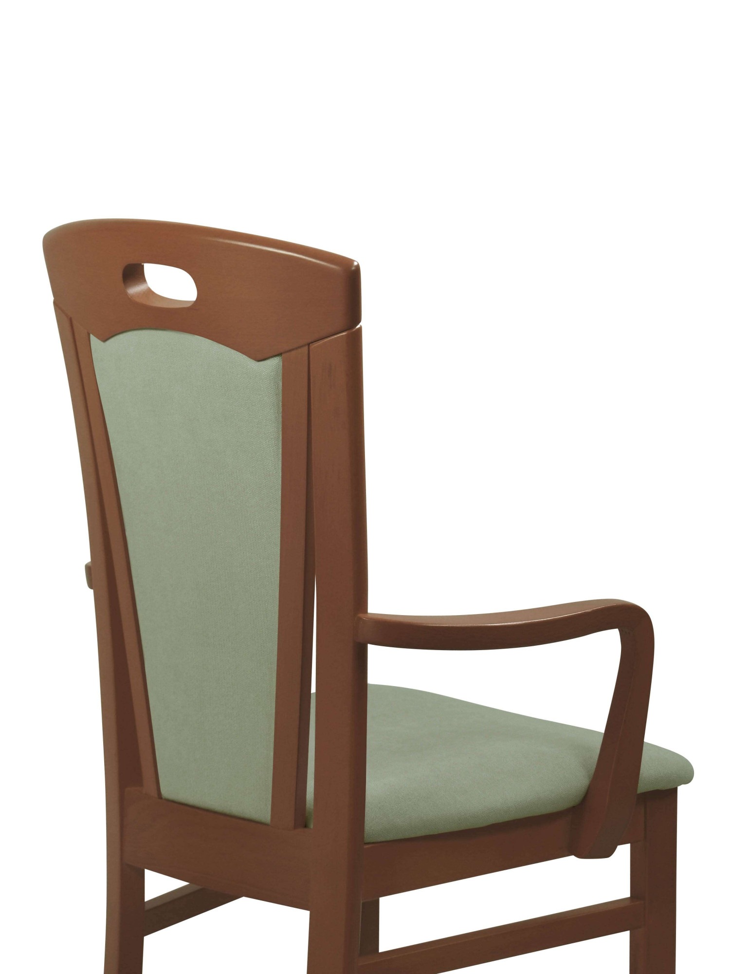 Home affaire Esszimmerstuhl »FERDI, Armlehnstuhl, Made in Italy, Massivholz«, 1 St., Feinstruktur, Bezug Feinstruktur (wasser-und fleckabweisend) oder Struktur