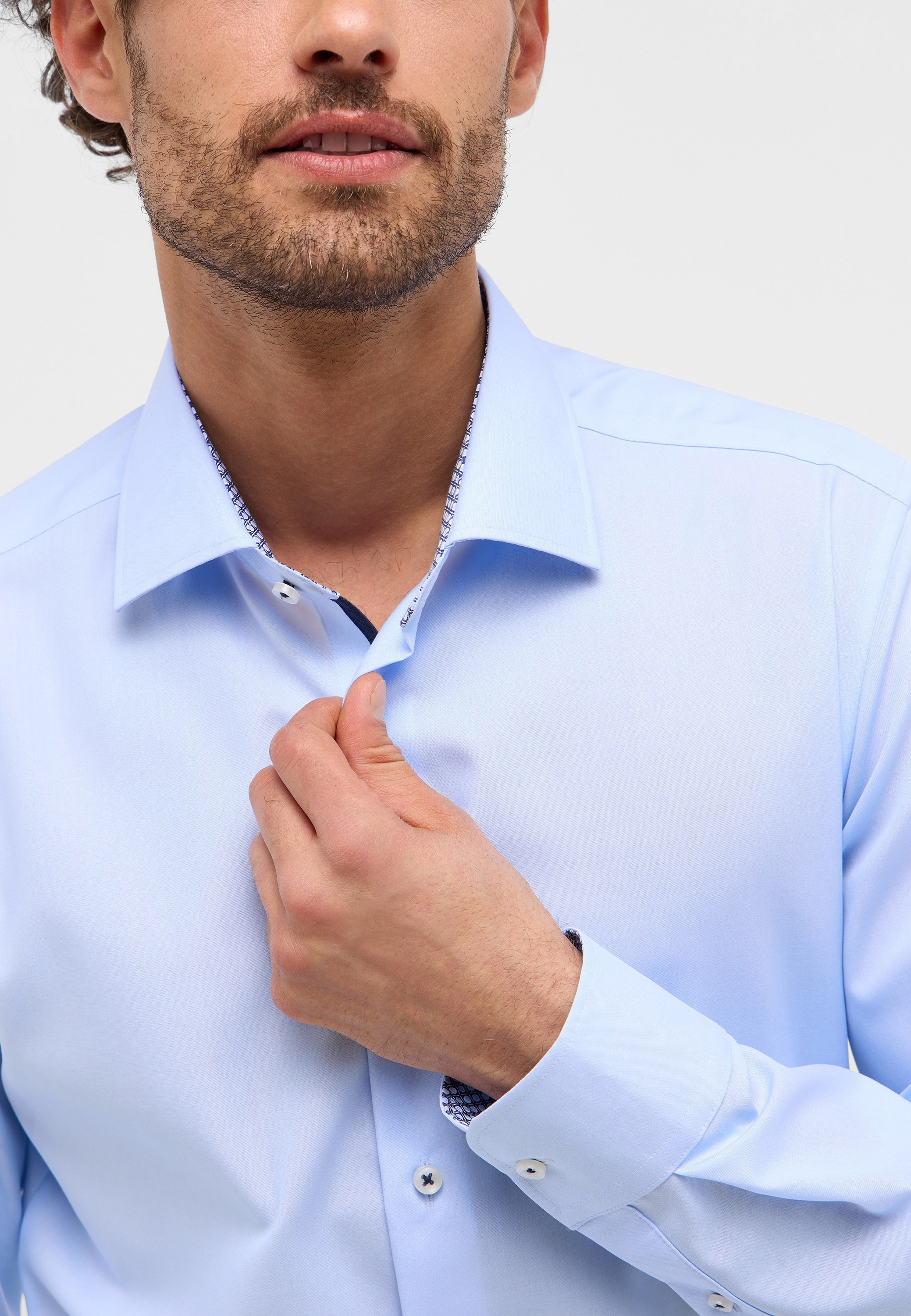 Eterna Langarmhemd »SLIM FIT«, NON IRON (bügelfrei)