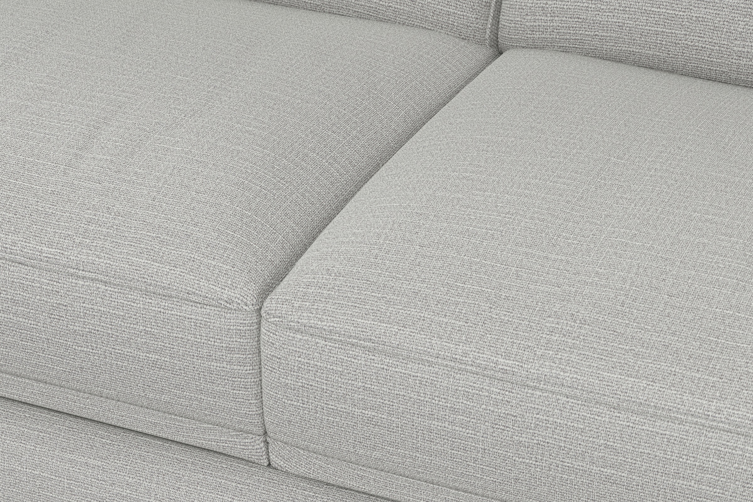 sit&more Ecksofa »Dundee L-Form«, mit Federkern und Edelstahlfüßen, wahlweise mit Kopfteilverstellung