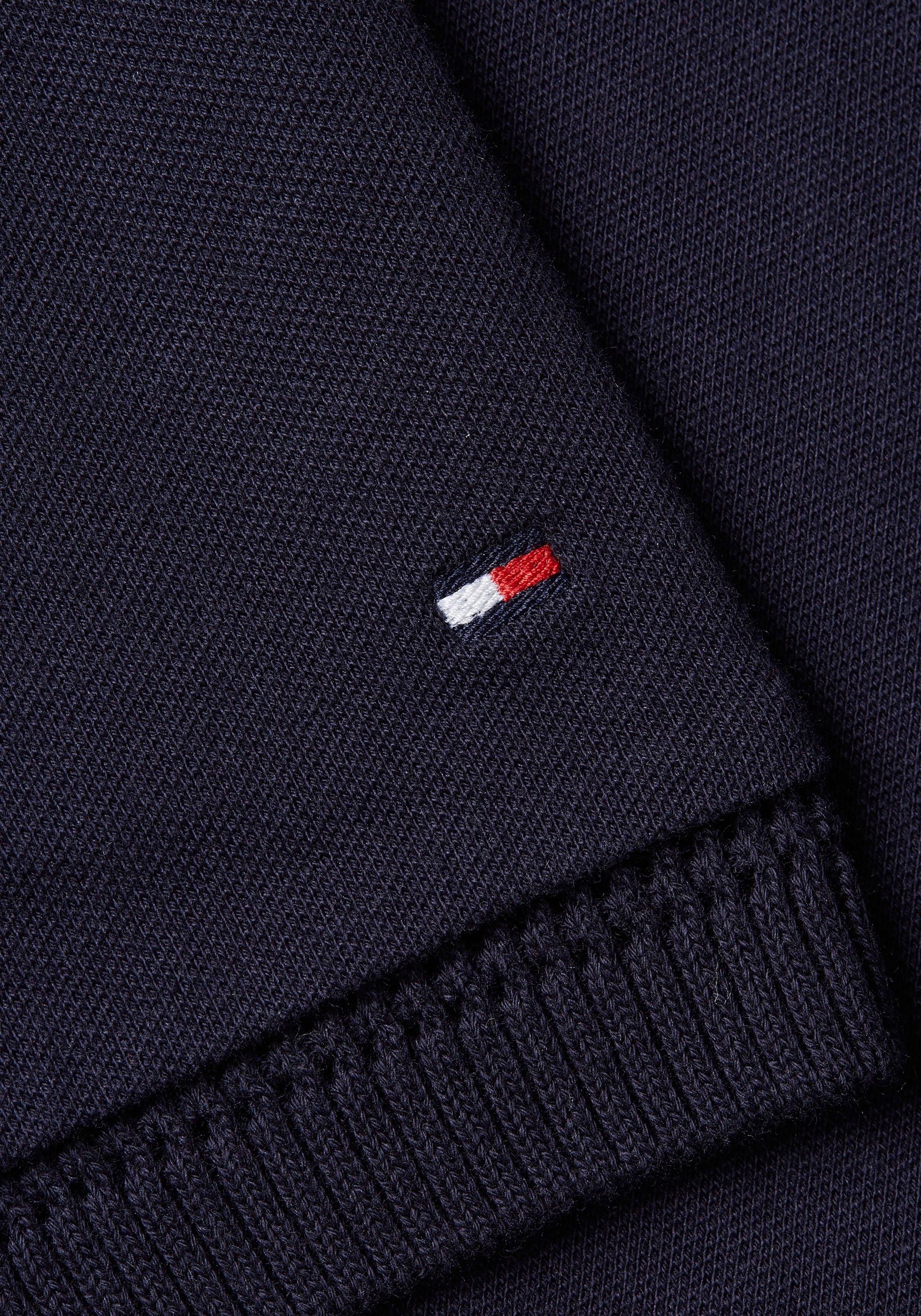 OPENWORK Hilfiger POLO den »REG und Ärmelbündchen Tommy am für mit kaufen süßem Polokleid BAUR DRS | Lochmuster 1/2SLV«, Polokragen