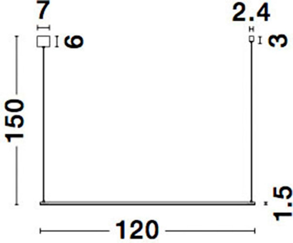 Nova Luce LED-Hängeleuchte »ELETTRA«, 1 flammig, Leuchtmittel LED-Modul | LED fest integriert