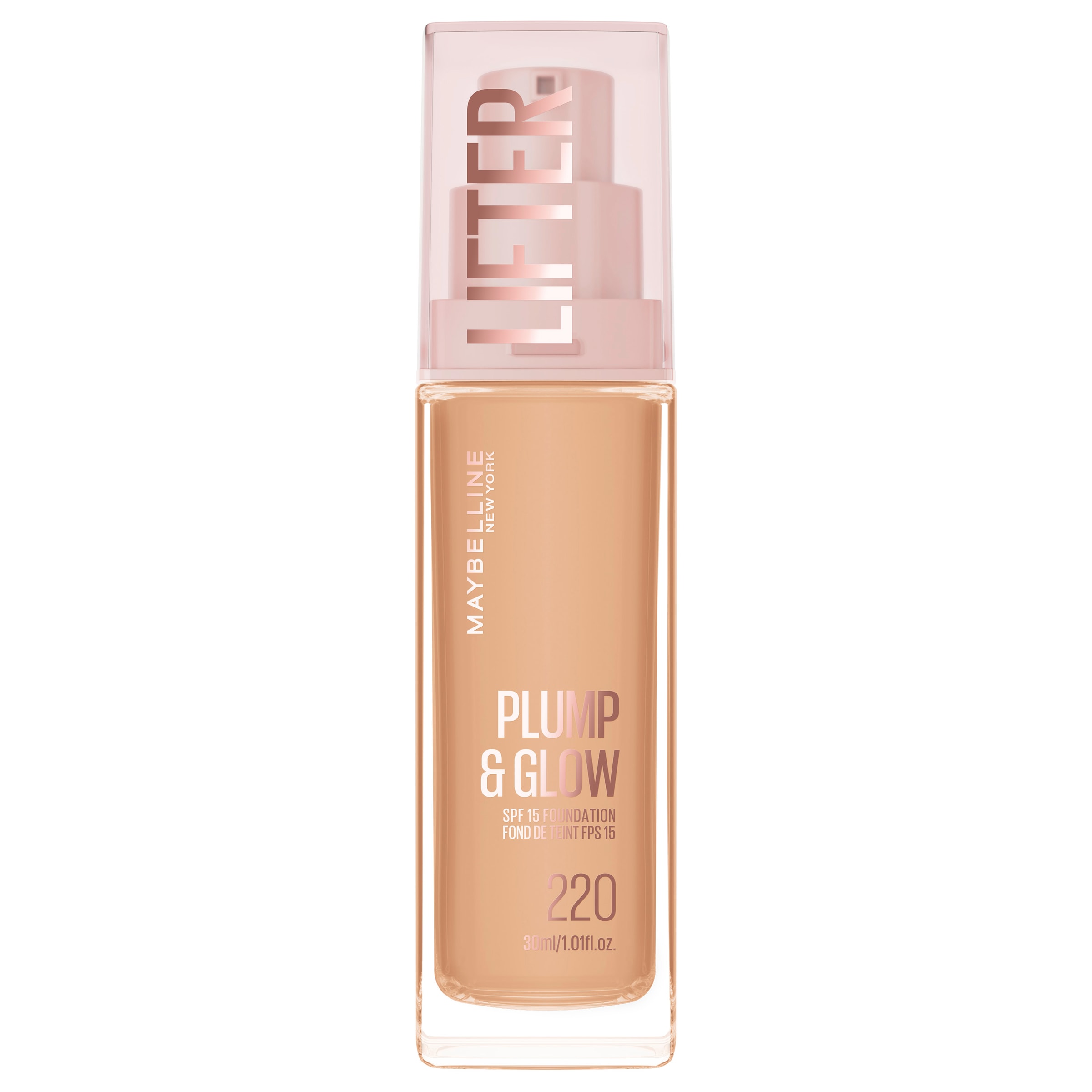MAYBELLINE NEW YORK Foundation »LIFTER PLUMP AND GLOW FOUNDATION« verleiht sofort einen strahlenden Glow