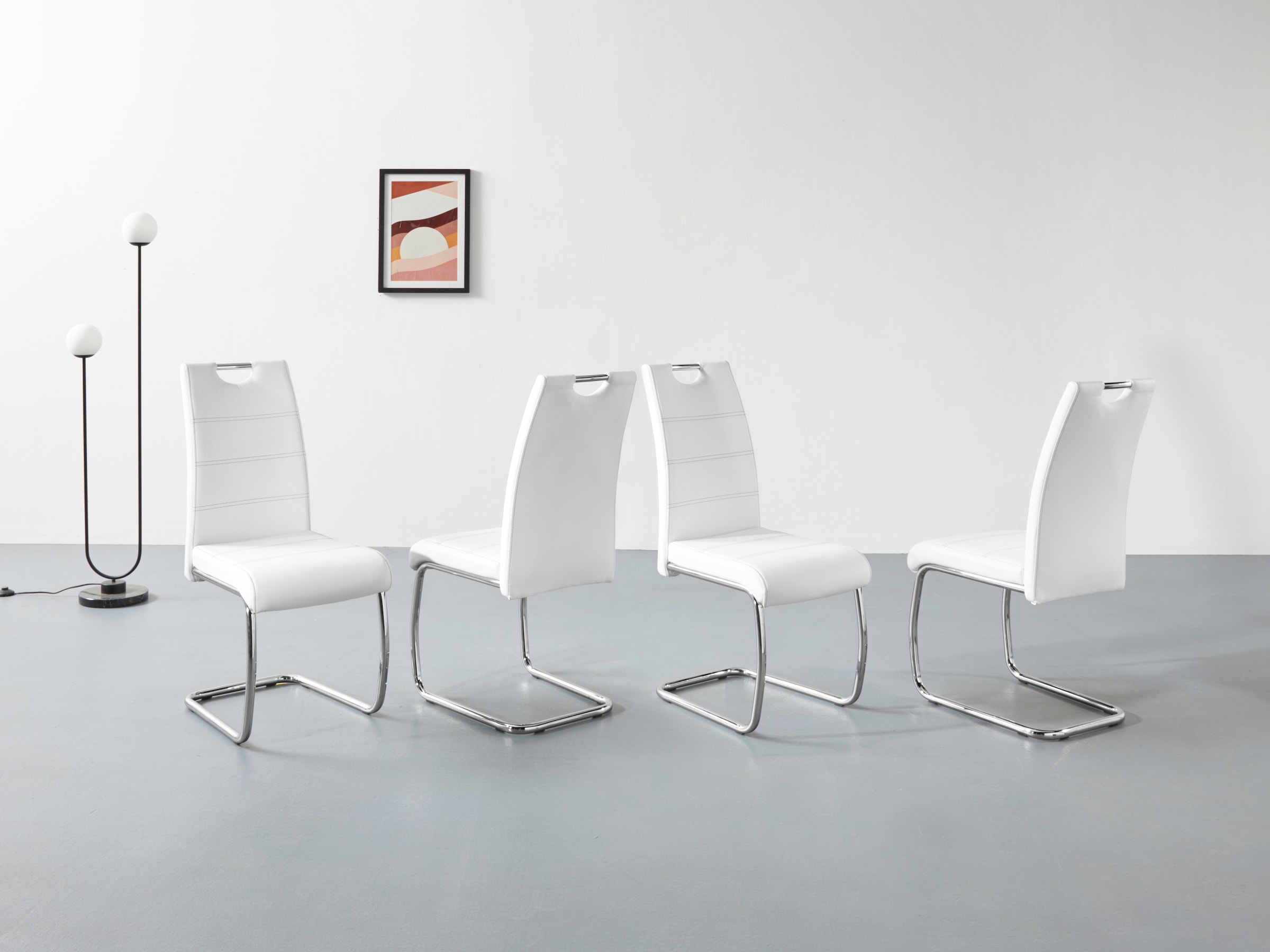 HELA Freischwinger "Flora, Esszimmerstühle" (Set) 4 Stk.Schwingstuhl Set: 1 günstig online kaufen