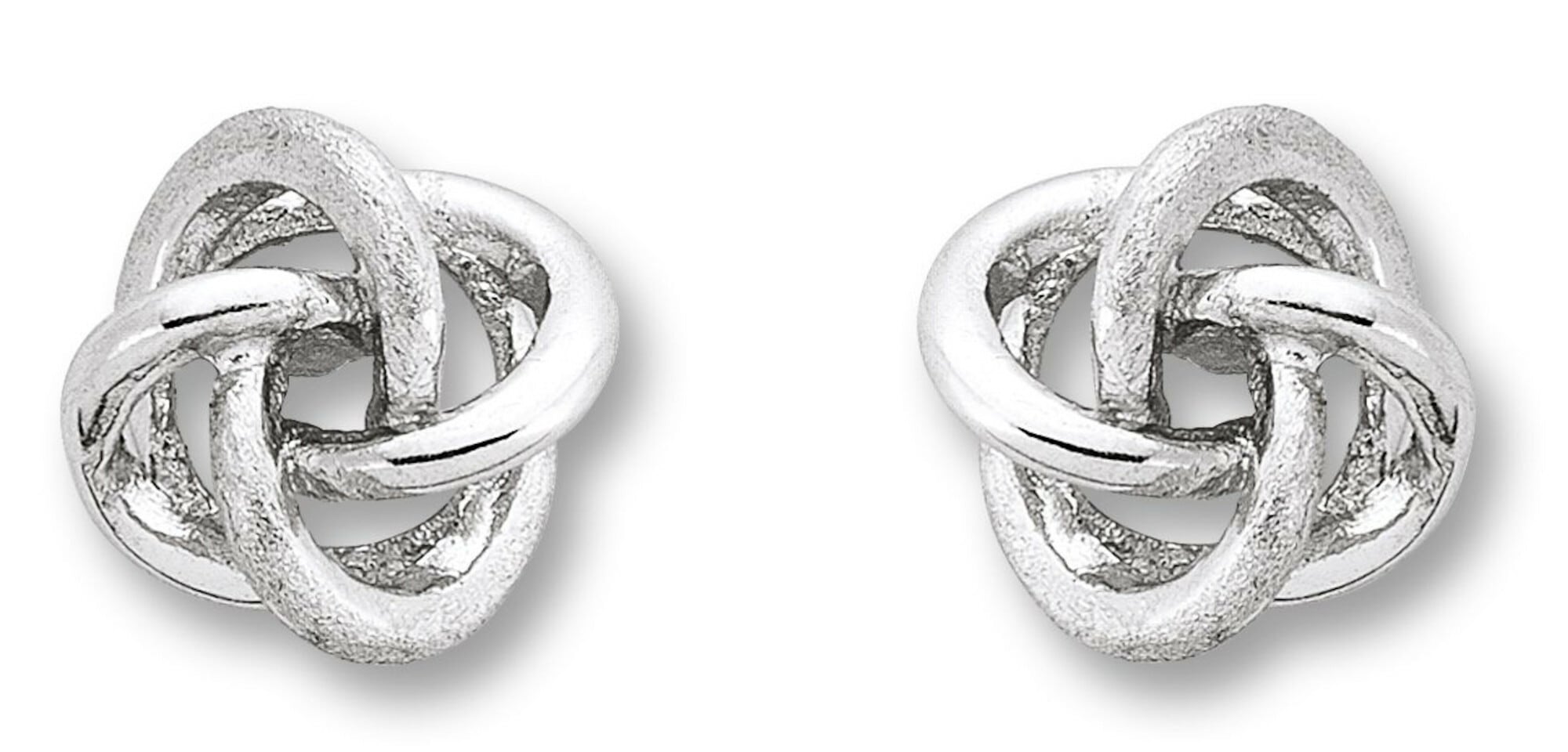 1 Paar Ohrringe Ohrstecker 925 Sterling Silber mit Knoten