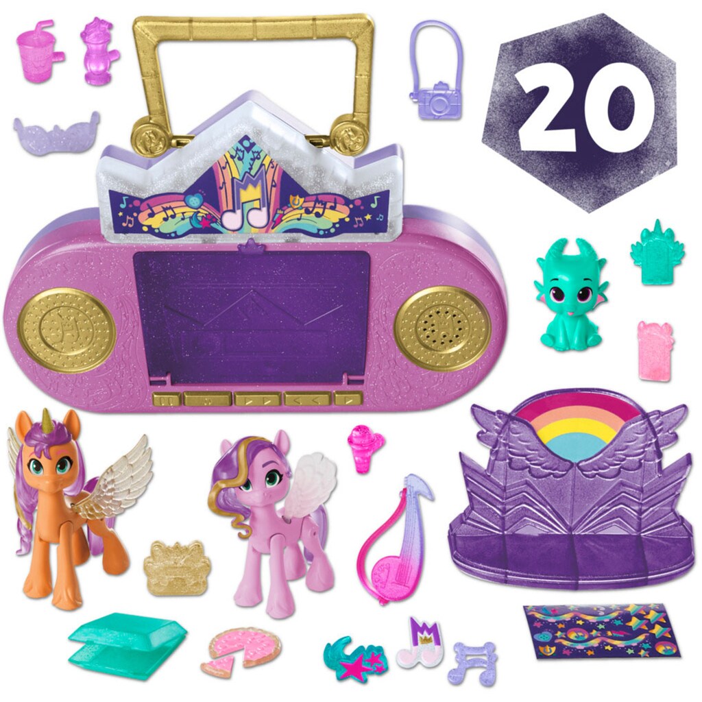 Hasbro Spielwelt »My Little Pony Zaubermelodie Radio«, mit Spielfiguren Sunny, Pipp und Sparky