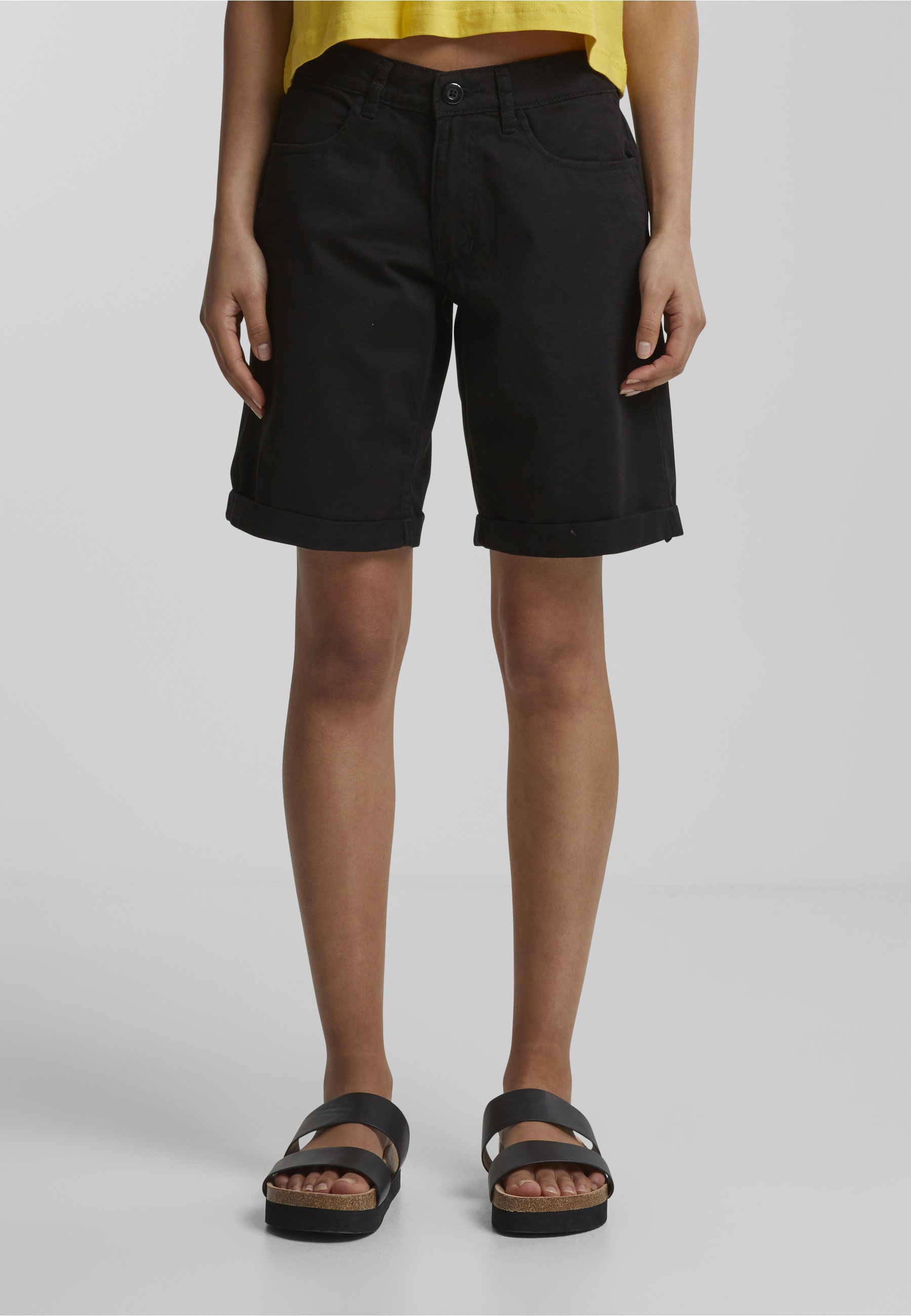 URBAN CLASSICS Sweatshorts »Urban Classics Damen Ladies Organic Cotton Bermuda Pants«