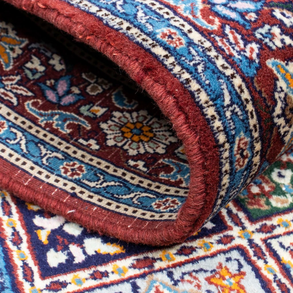 Wohnen Teppiche morgenland Wollteppich »Moud Stark Gemustert Rosso chiaro 335 x 248 cm«, rechteckig, 1 mm Höhe, Unikat mit Zerti