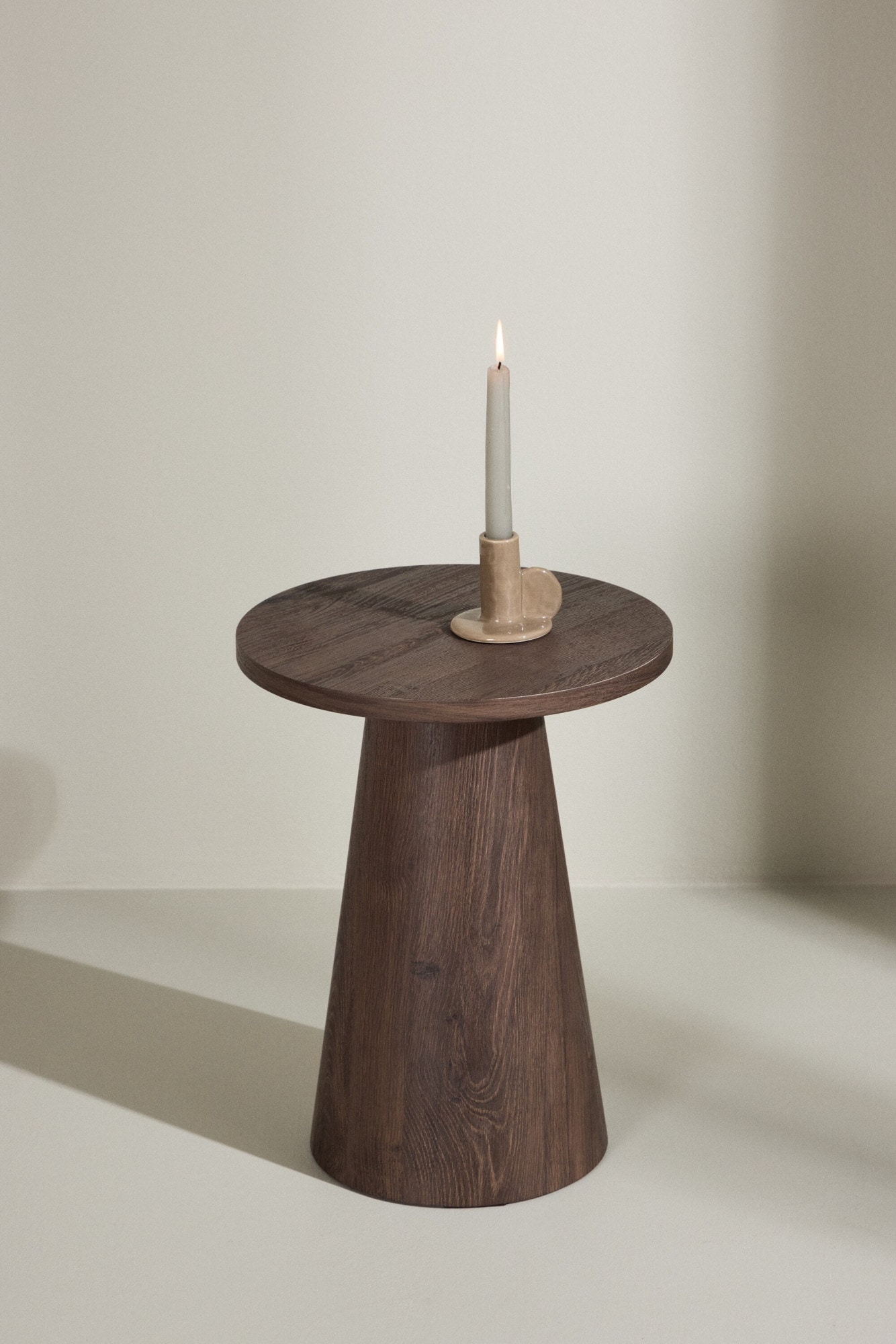 Venture Home Beistelltisch "Lanzo, kompakter runder Beistelltisch, schlicht & elegant, Ø 35 cm" Ablagetisch, MDF, rund, leicht, kompakt, vielseitig, modern
