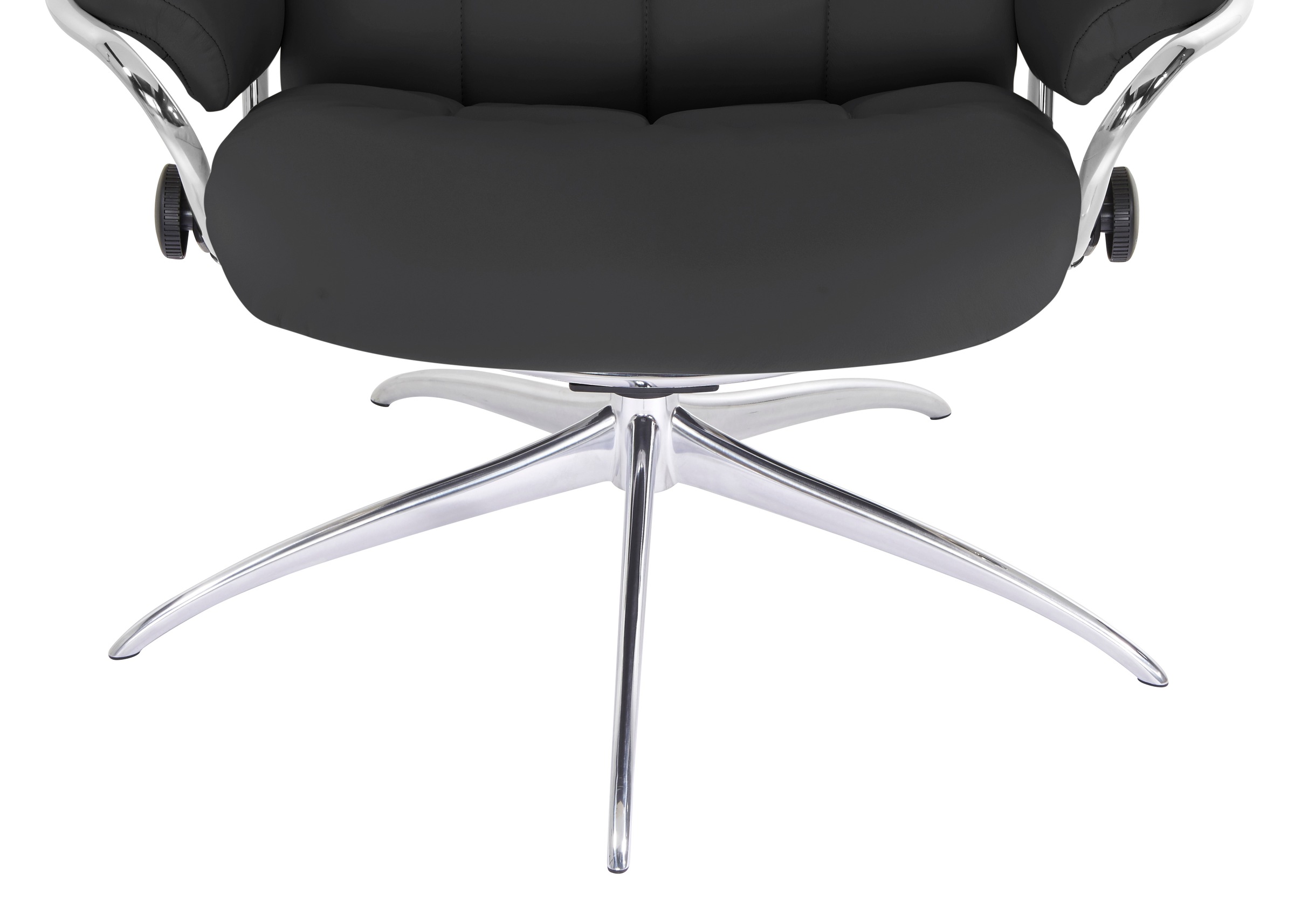 Stressless® Relaxsessel »London«, (Set, Relaxsessel mit Hocker), mit Hocker, High Back, mit Star Base, Gestell Chrom