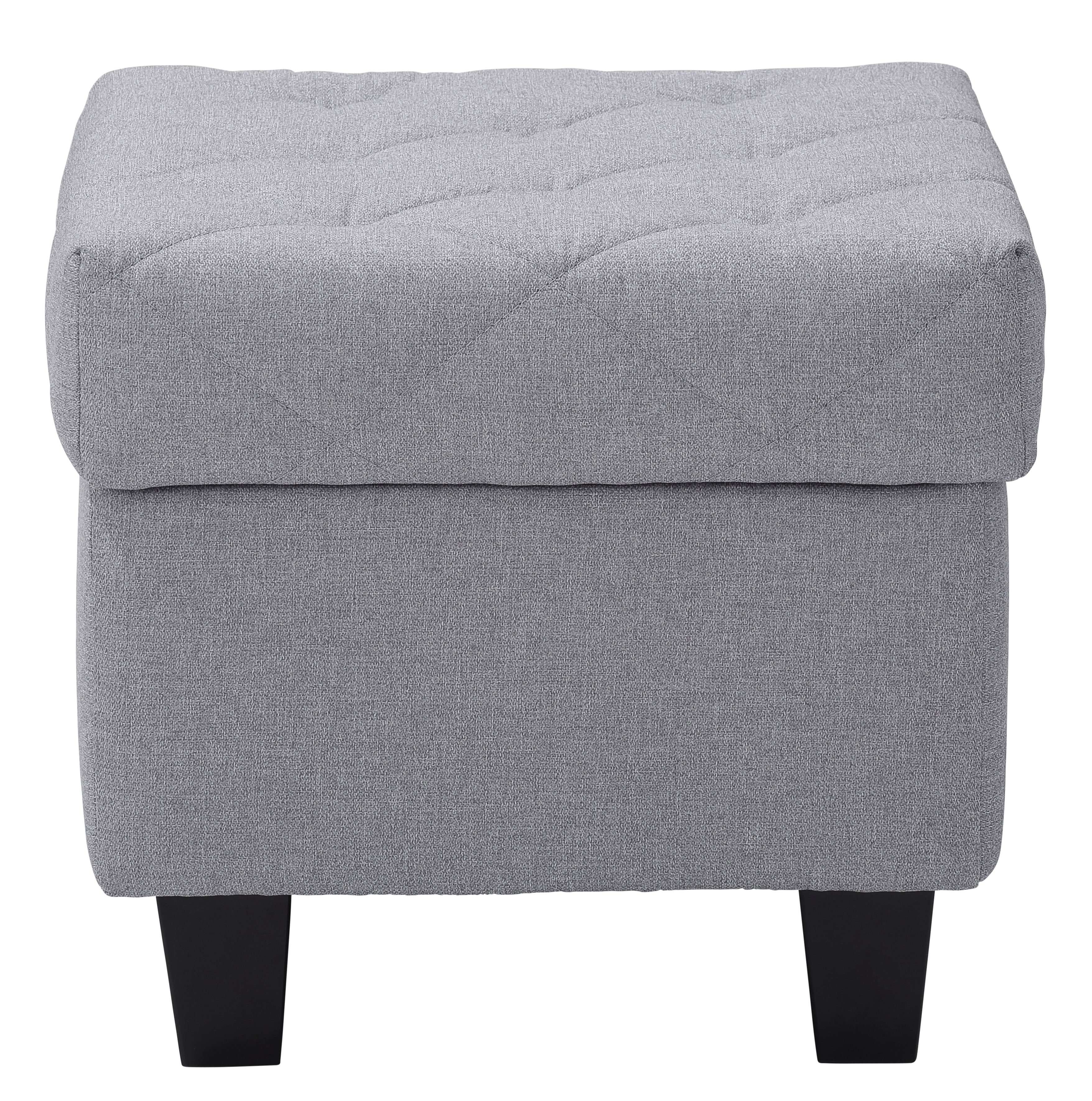 Thumbnail - Home affaire Ohrensessel "Alexandra" incl. Hocker, mit Steppung, in vielen Farben