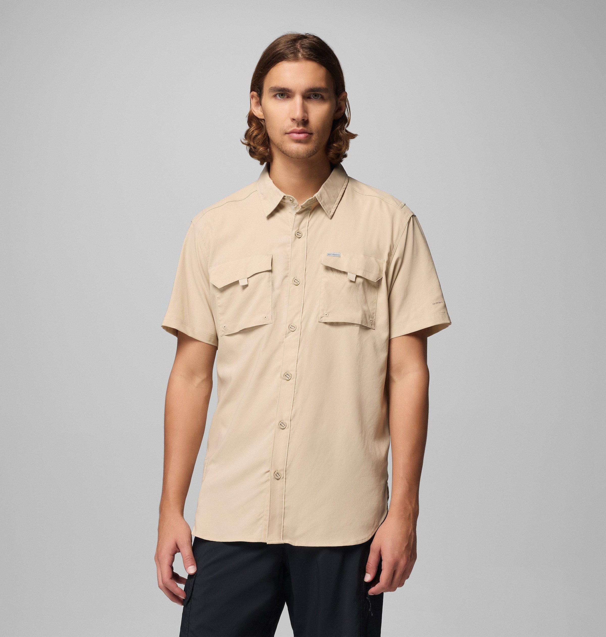 Columbia Funktionshemd Kurzarm-Ausführung, mit bequemer Passform, aus Polyester in Webart