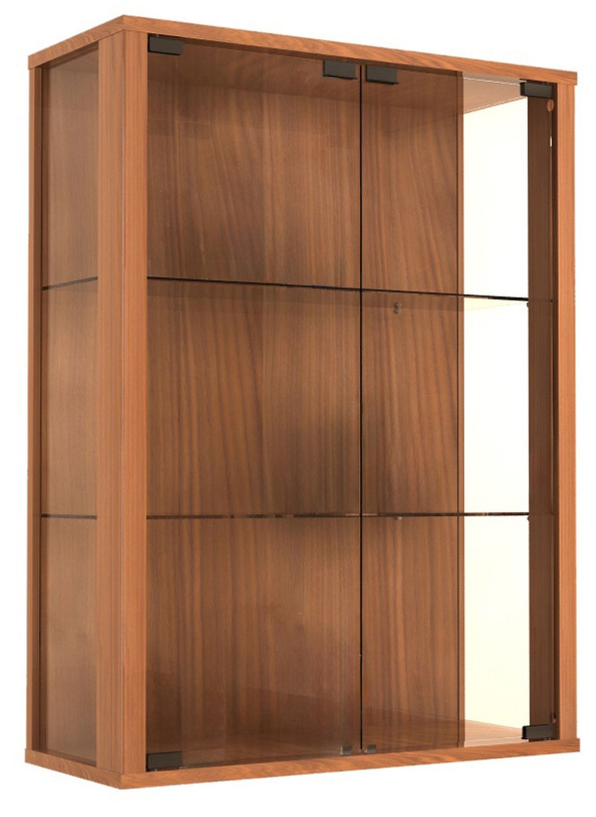 VCM Wandregal »Wandvitrine Hängevitrine Glasvitrine Glas Udina« 1 Stk. tlg.