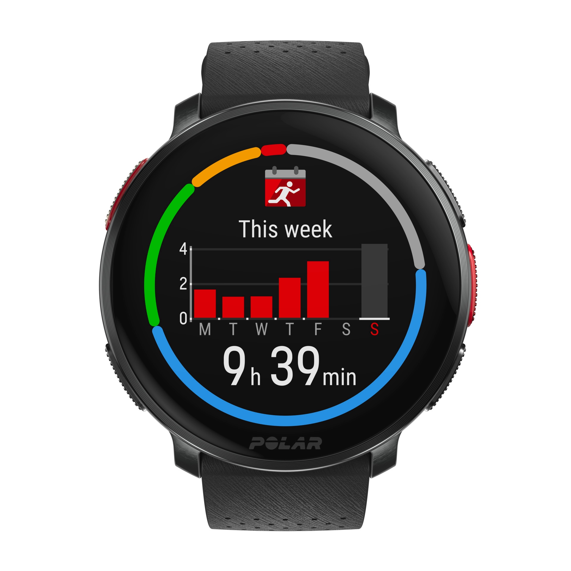 Polar Smartwatch »VANTAGE V3«, (3,5 cm / 1,39 Zoll), 32 GB, Premium-Multisportuhr Silikon-Armband S-L)