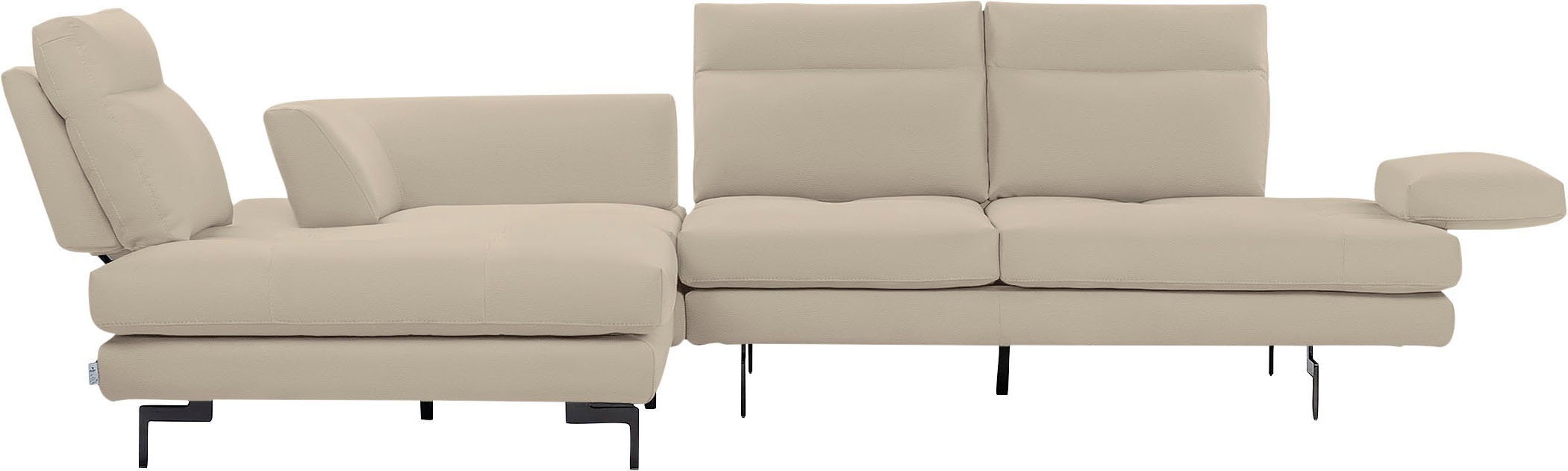 CALIA ITALIA Ecksofa "Toby Wing, Komfortsofa mit Sitzkomfort der Extraklass günstig online kaufen