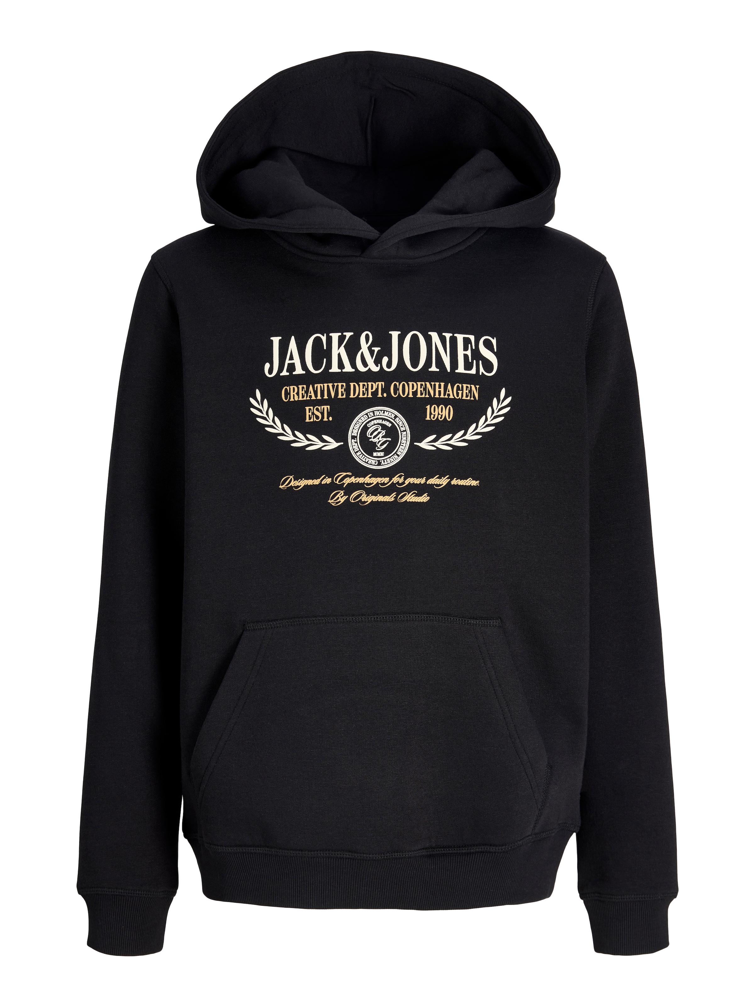 Jack & Jones Junior Kapuzensweatshirt »JORFREDERIKSBERG COLORFULL FRONT SWH JNR«, Baumwollmischung, locker geschnitten
