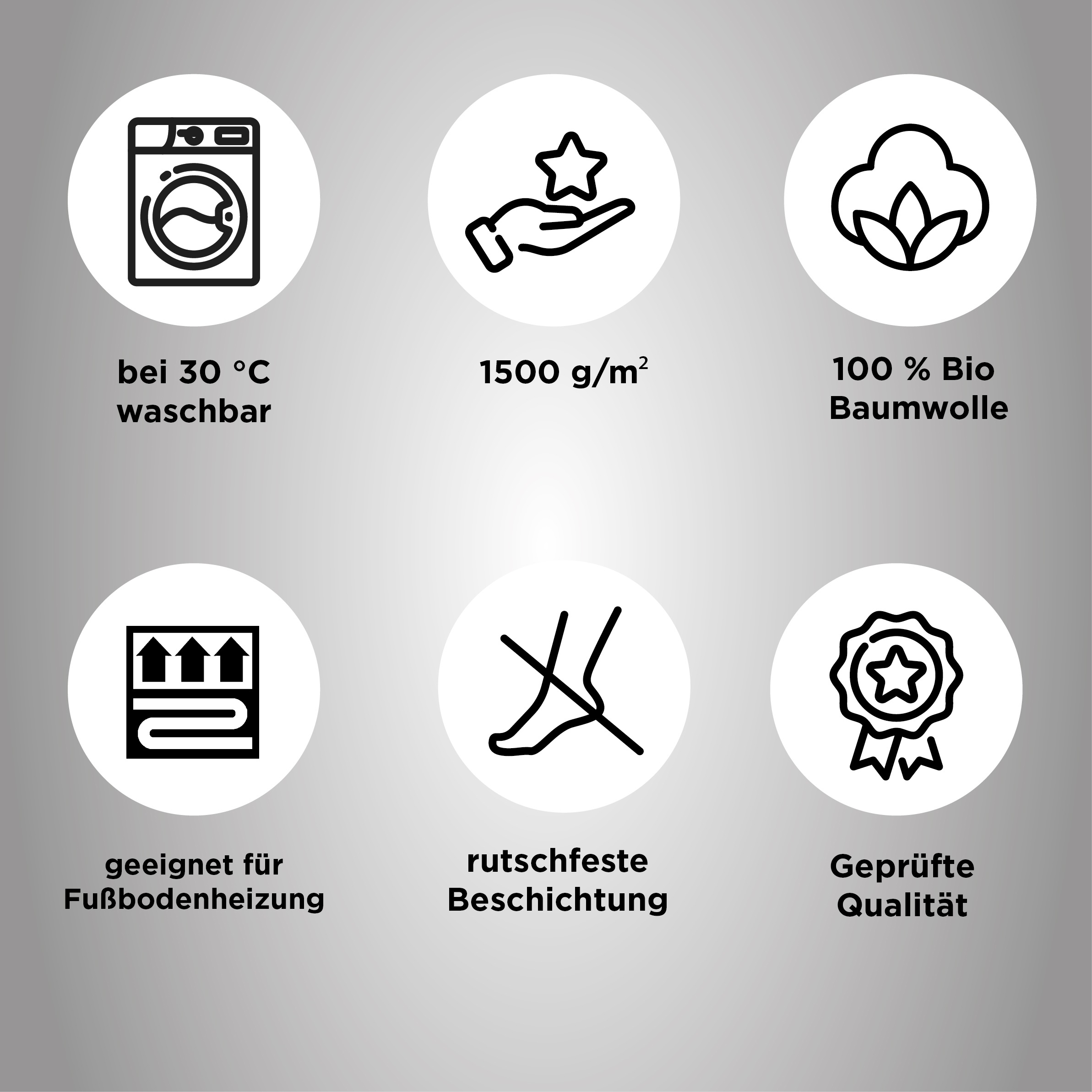 Thumbnail - Dyckhoff Badematte "Colori 09285" Höhe 14 mm fußbodenheizungsgeeignet