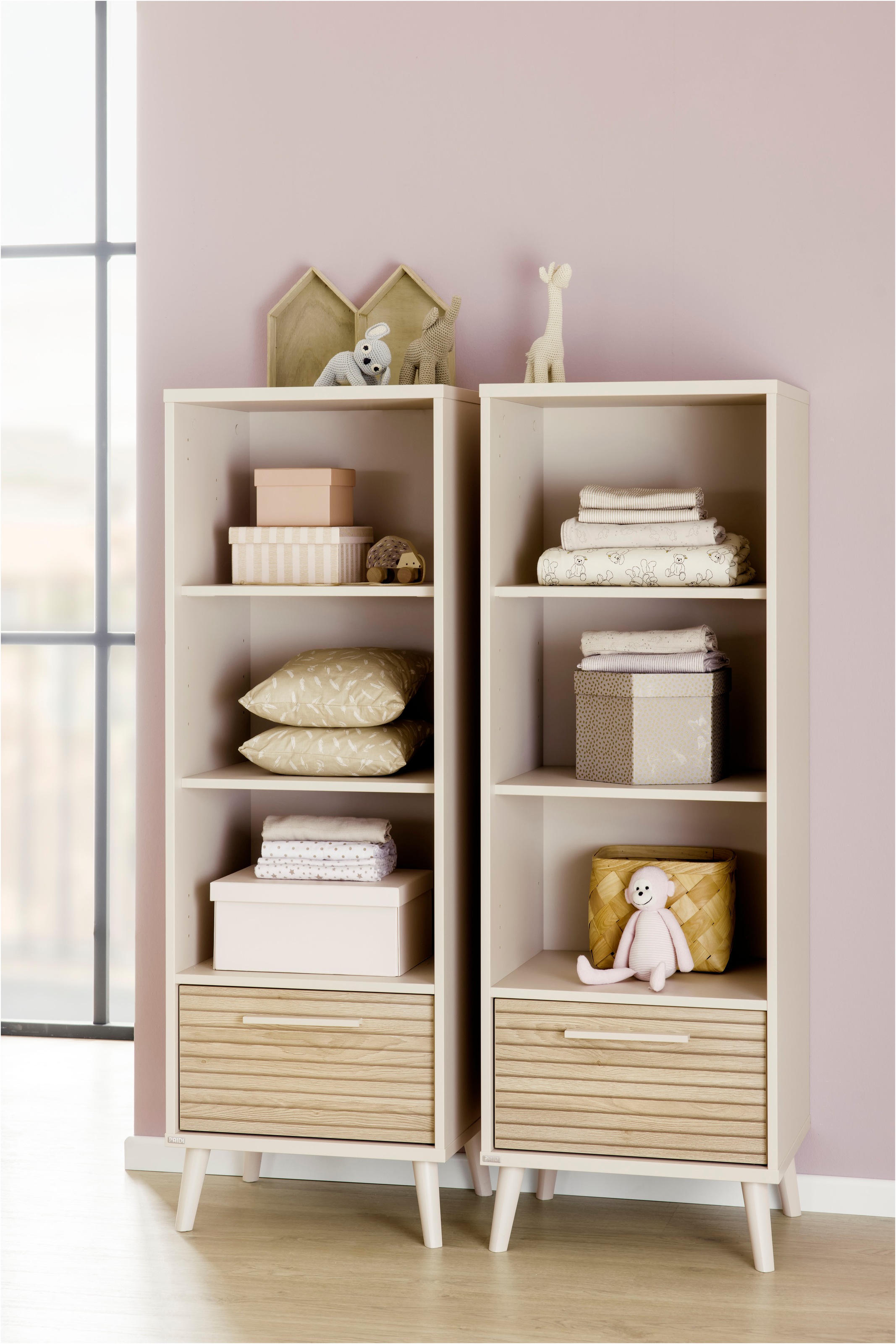 PAIDI Standregal "in Beige mit Schublade, offenen Fächern, verschiedene Aus günstig online kaufen