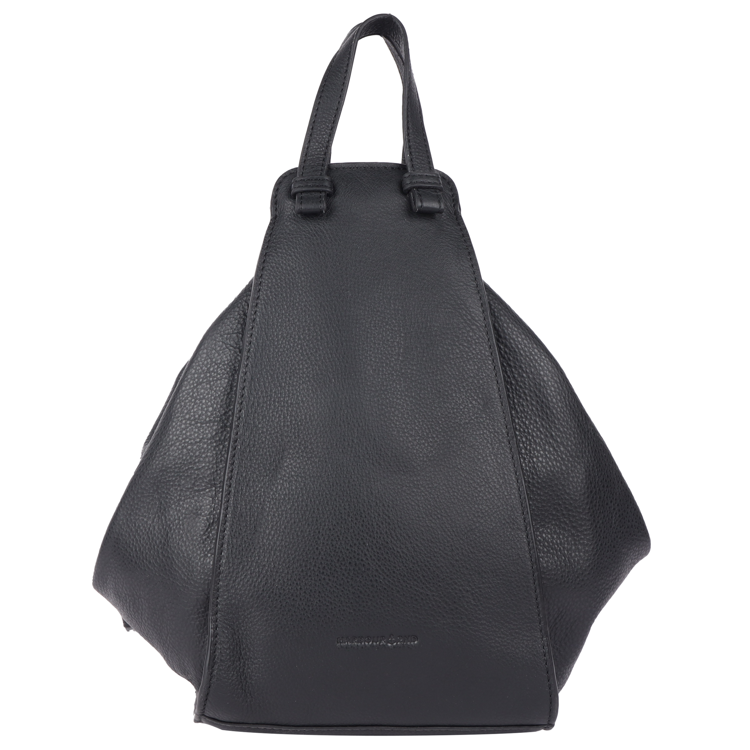 HARBOUR 2ND Damen Daypack "Mireille", grau, Leder, Rucksäcke, Damenrucksack Rucksack Cityrucksack