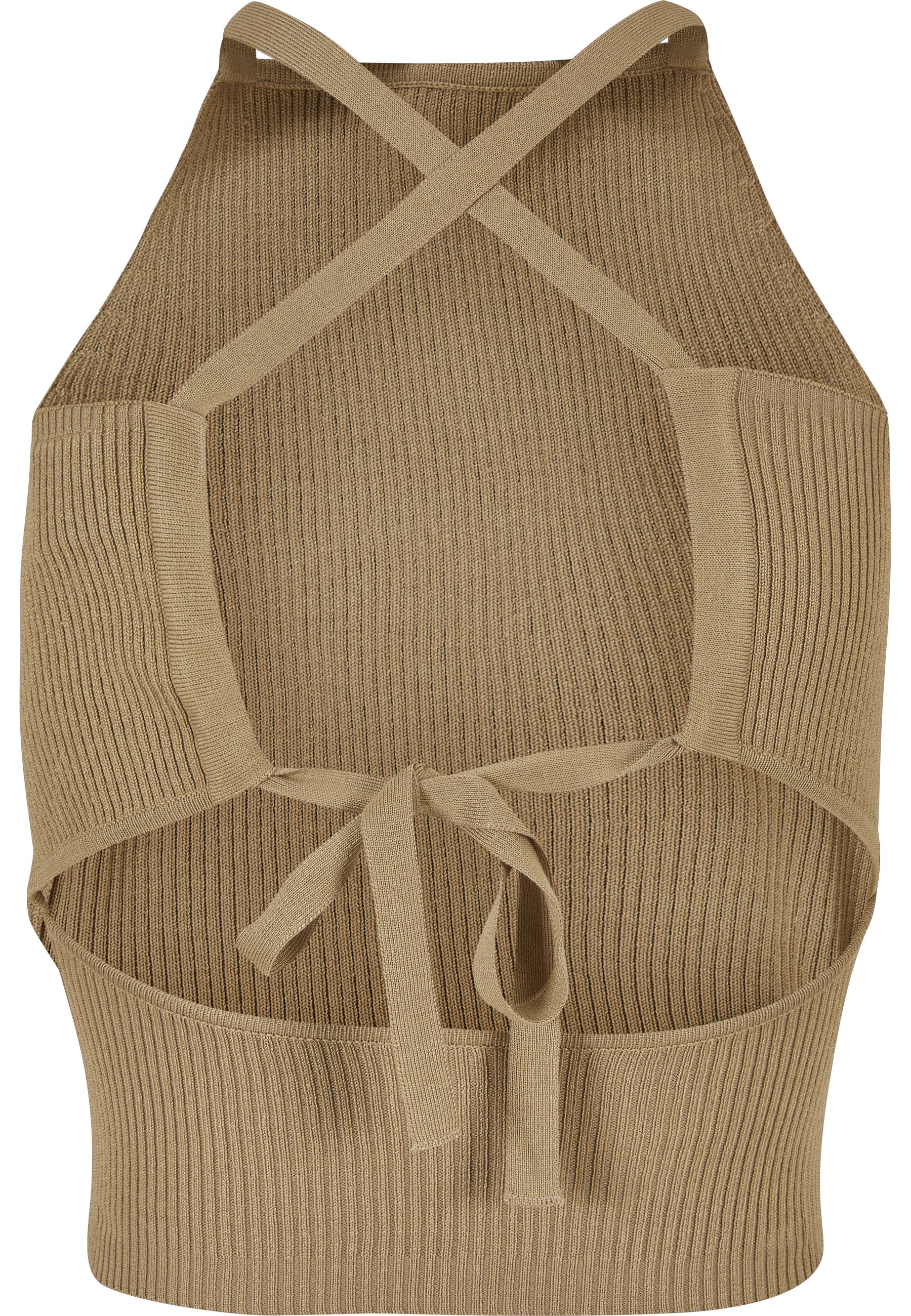 URBAN CLASSICS Tanktop "Urban Classics Damen Ladies Rib Knit Crossed Back T günstig online kaufen