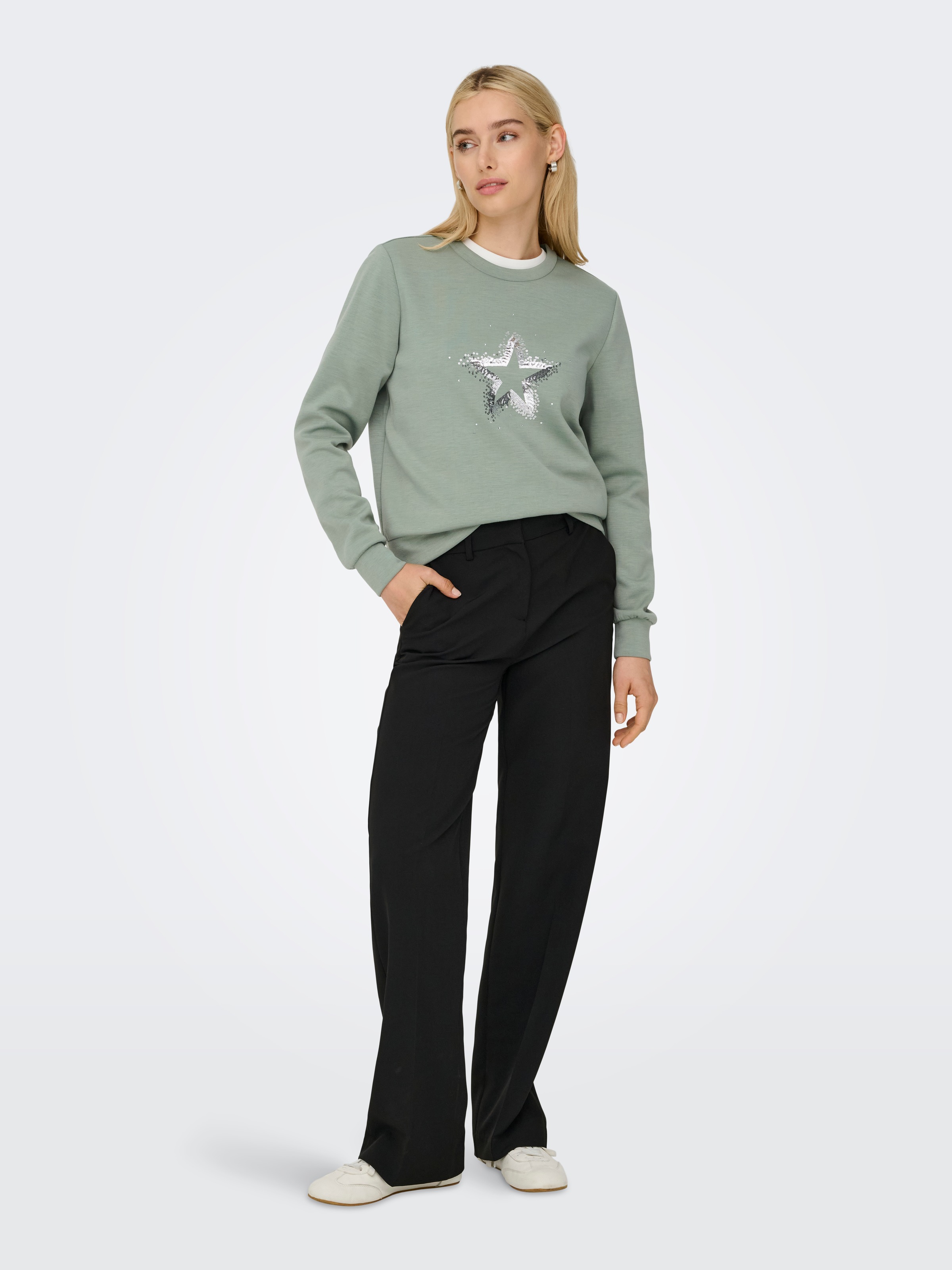 ONLY Sweatshirt »ONLMARCY L/S O-NECK BOX UB CC SWT«