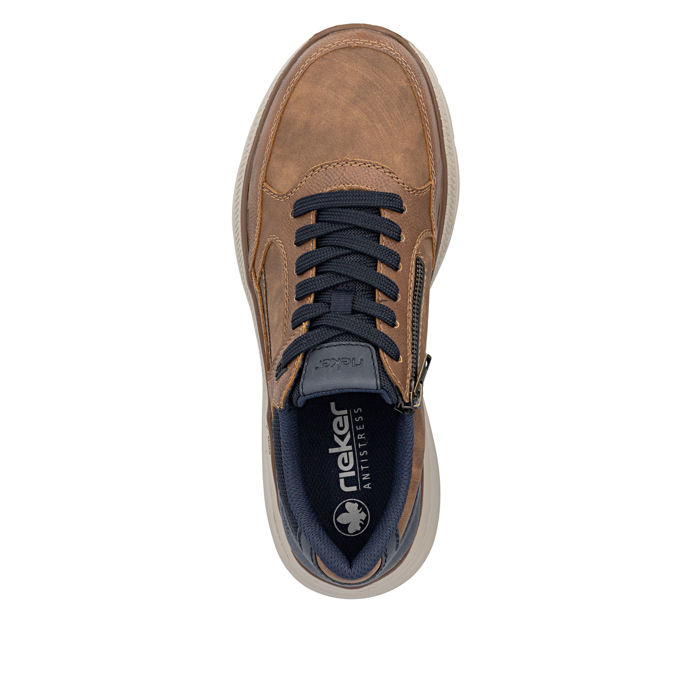 Rieker Sneaker  Schnürschuh, Halbschuh mit Kontrastbesatz, schmale Form