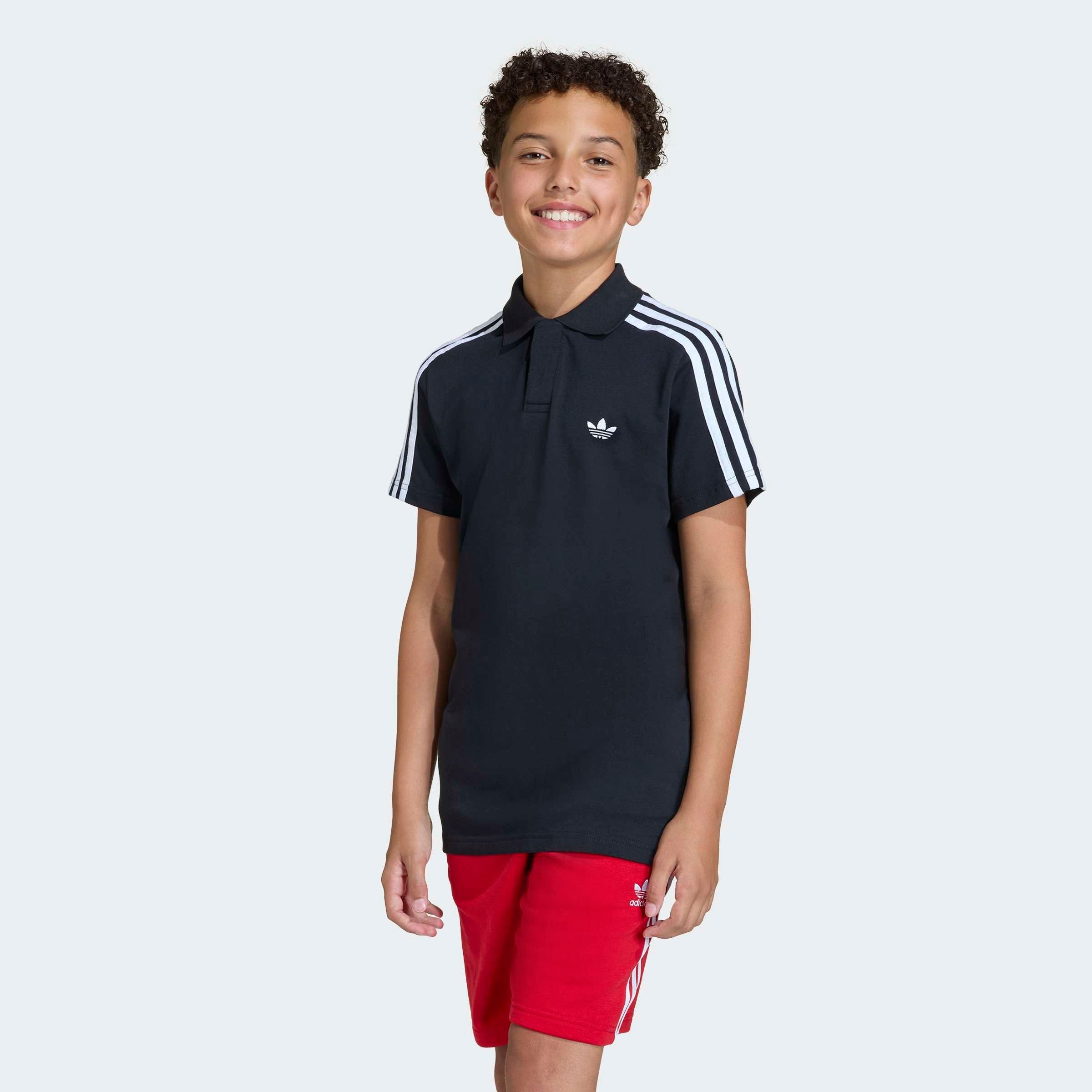 adidas Originals T-Shirt "3-STREIFEN" für Kinder, mit Rundhalsausschnitt, ohne Verschluss, aus Baumwolle