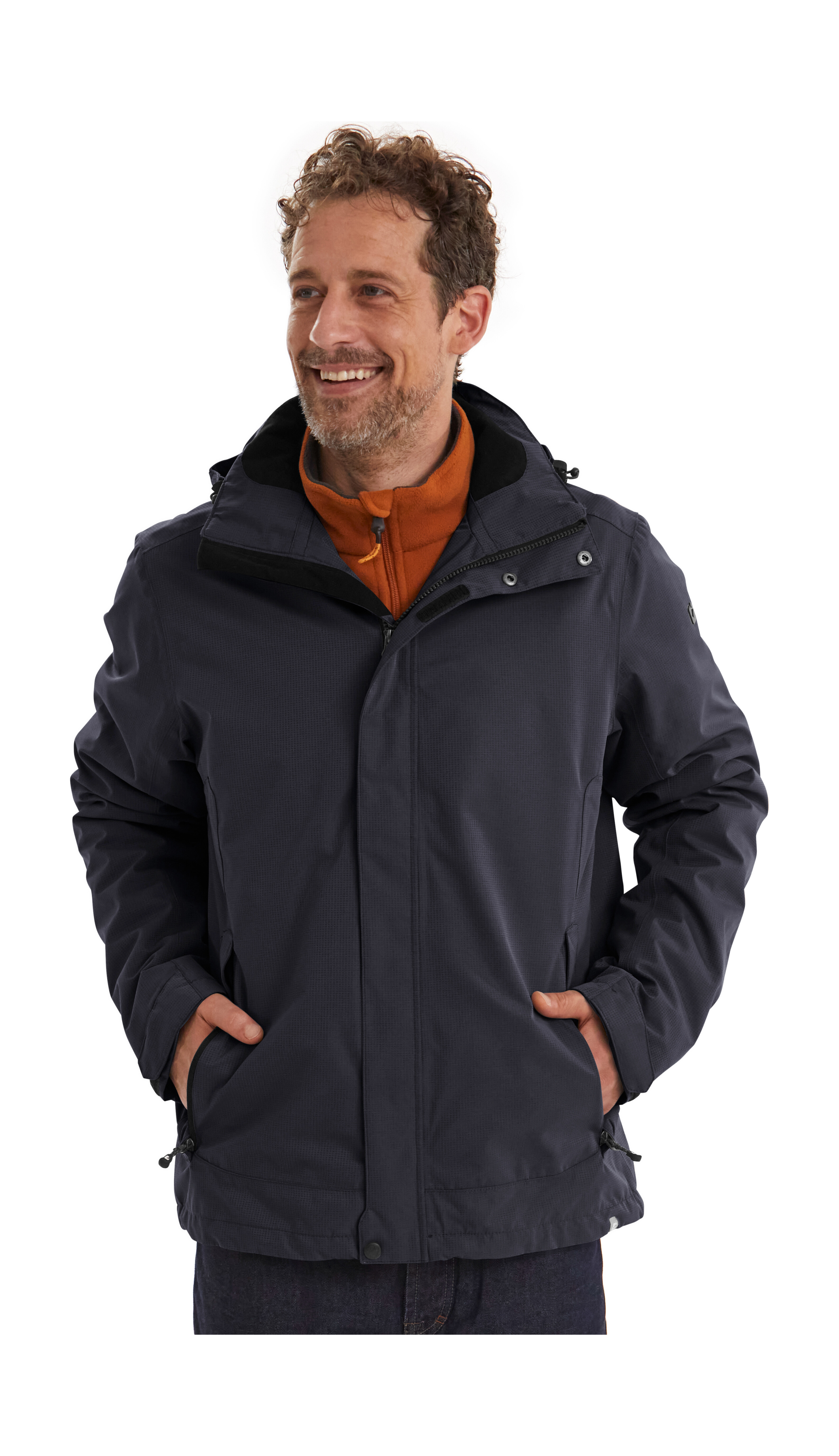 Killtec Outdoorjacke "KOS 1 MN JCKT" Wind- und wasserdichte Herrenjacke, atmungsaktiv, abnehmbare Kapuze