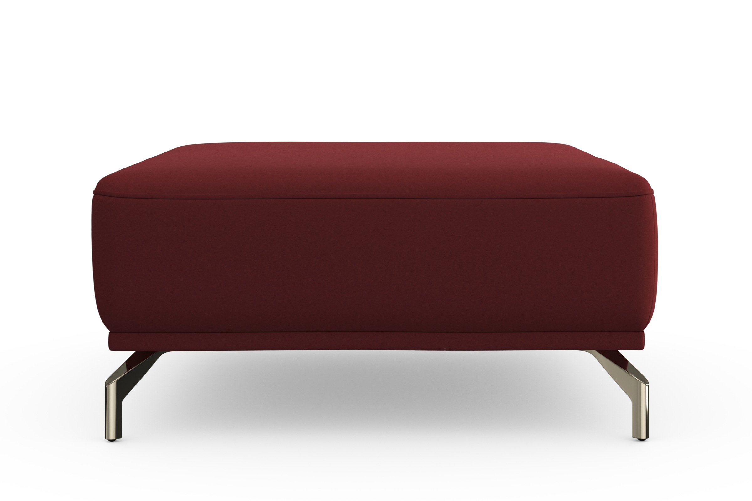 Thumbnail - sit&more Hocker "Bailando" mit Federkern und satinierten Nickelfüßen