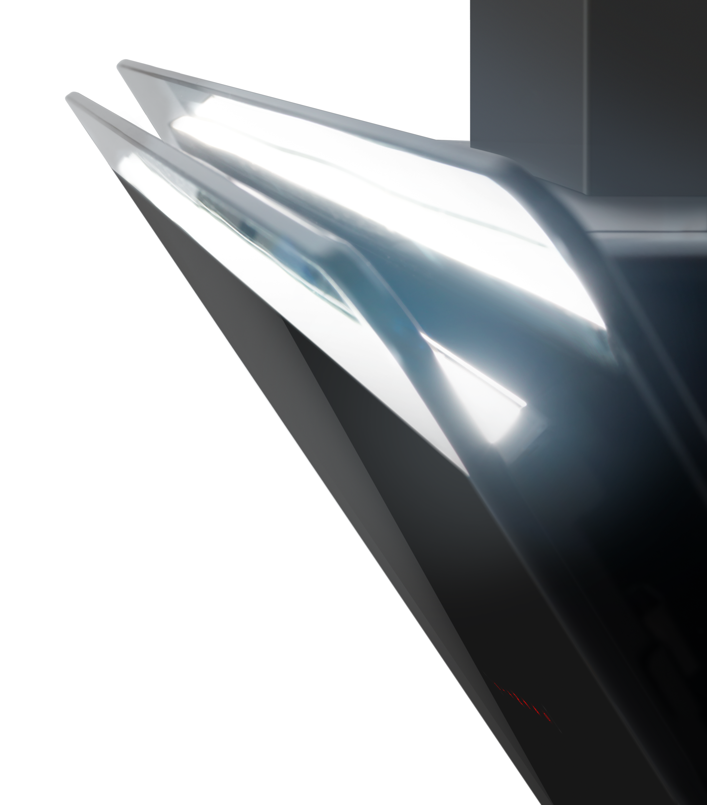 Amica Kaminhaube »KHF 695 801 S« Schwarz, stilvoll, flexibel – helles Licht, schnell sauber