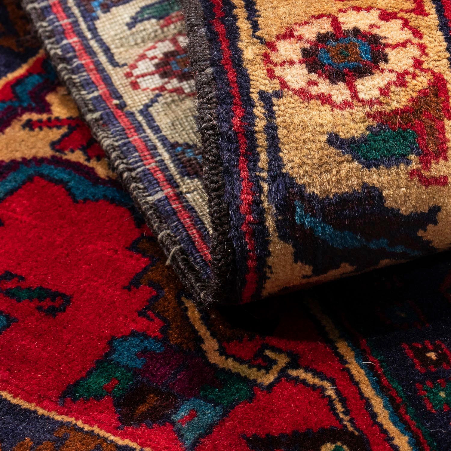 morgenland Orientteppich »Belutsch - 118 x 79 cm - dunkelblau«, rechteckig,  Wohnzimmer, Handgeknüpft, Einzelstück mit Zertifikat auf Rechnung | BAUR
