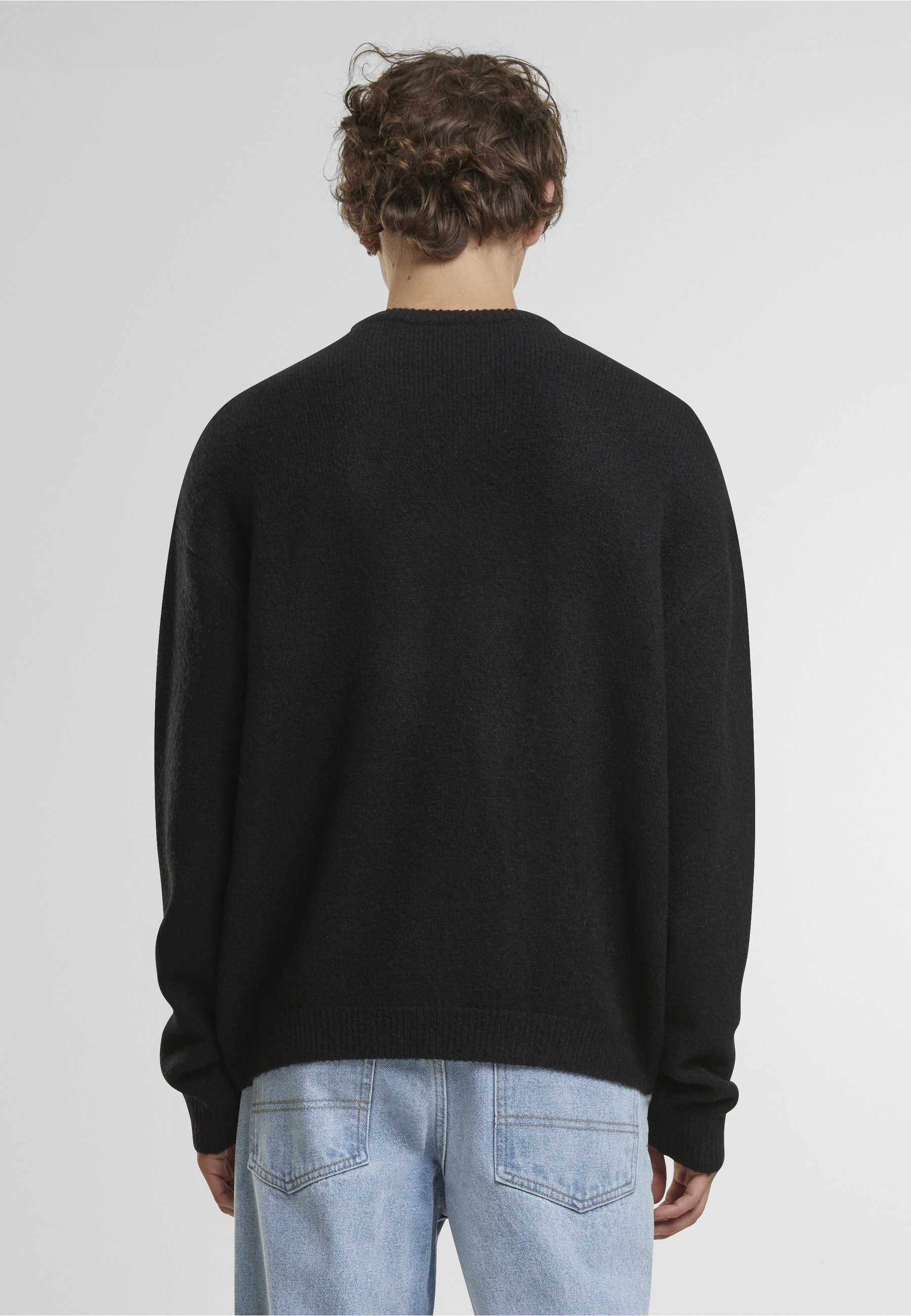 Urban Classics Herren Oversized Chunky Sweater Black Size S 3