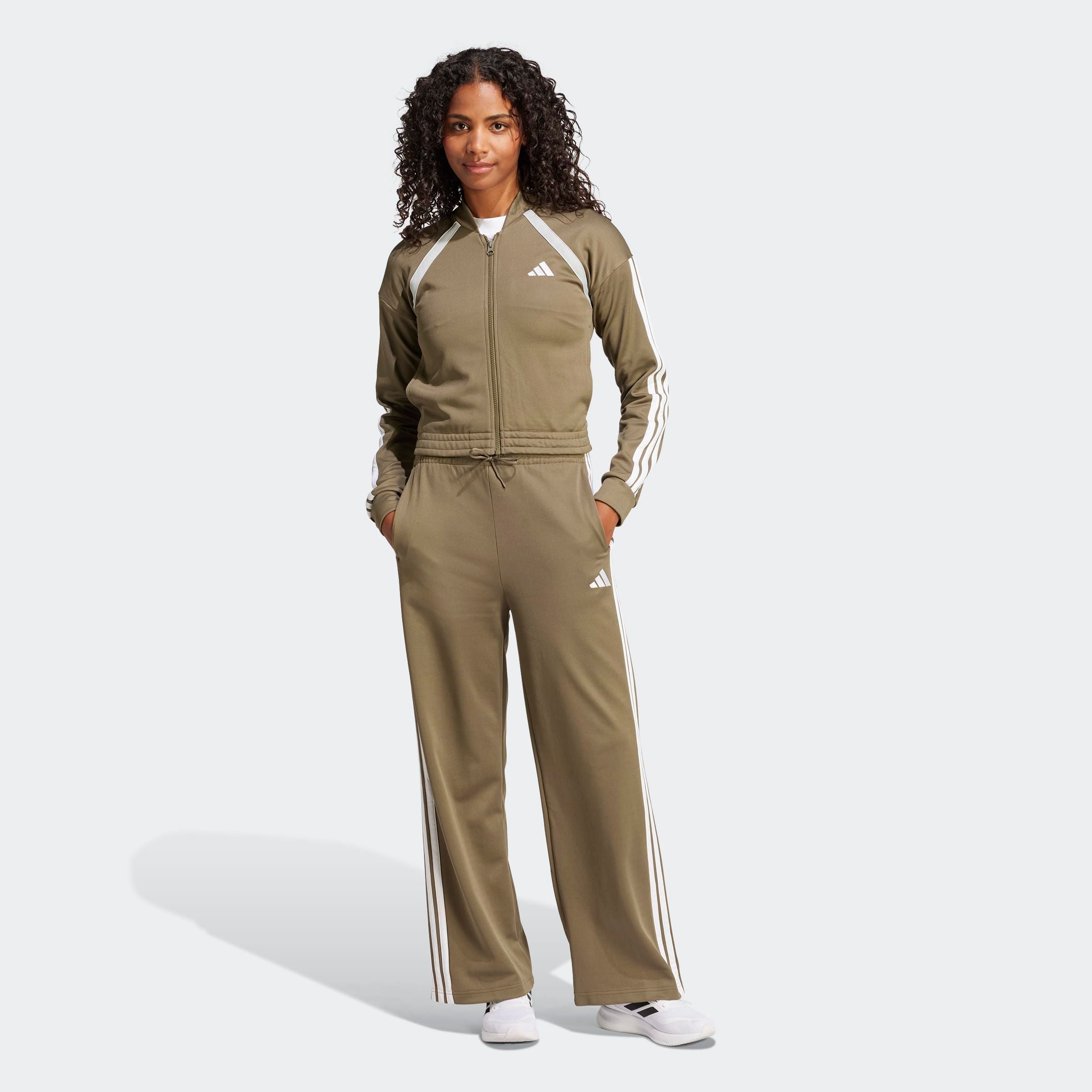 adidas Sportswear Trainingsanzug »W TEAMSPORT TS«, (2 tlg.), Jacke schmal geschnitten; Hose regulär geschnitten, hoher Bund