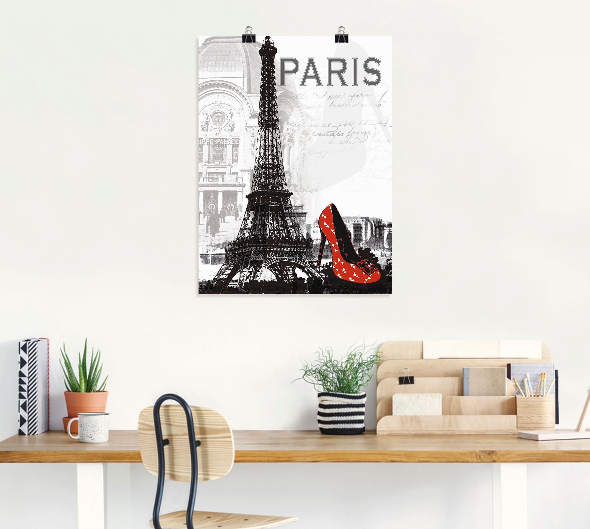 Artland Wandbild »Paris - Chic«, Gebäude, (1 St.), als Alubild, Outdoorbild, Leinwandbild, Poster, Wandaufkleber