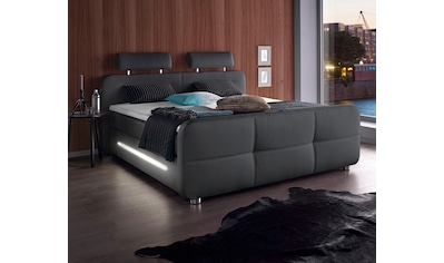 Boxspringbett Gina, inkl. Topper und LED-Beleuchtung