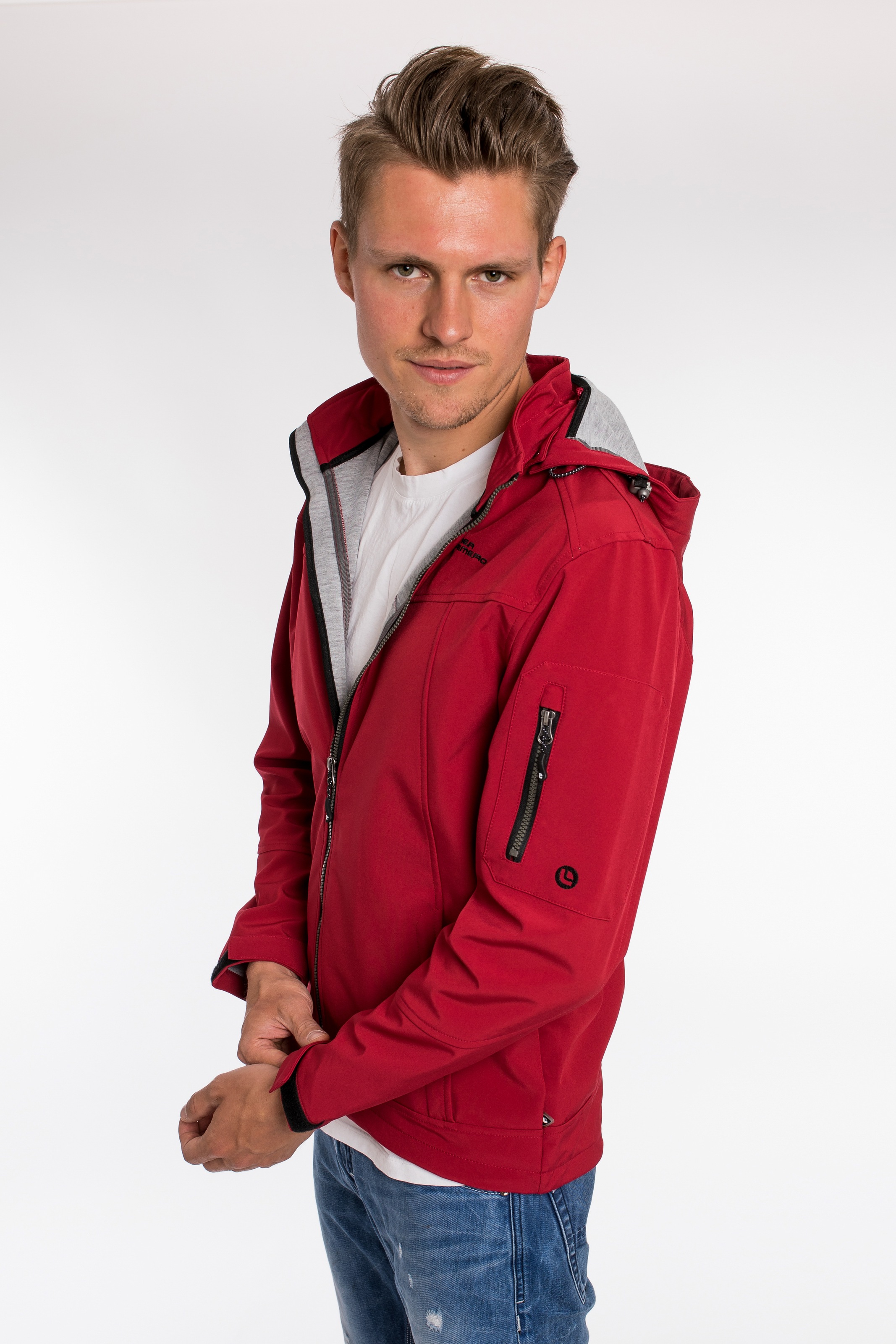 DEPROC Active Softshelljacke »DEXTER PEAK MEN«, mit abnehmbarer Kapuze