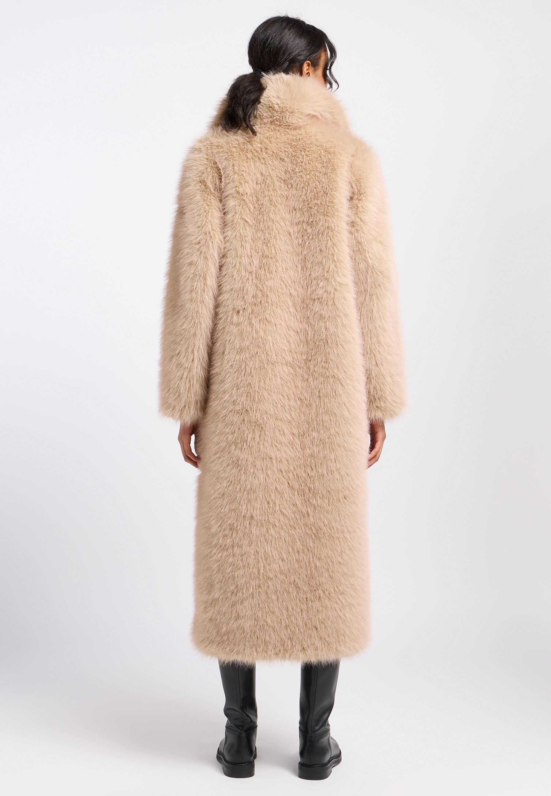 Frieda & Freddies Fellimitatmantel »Fake Fur Coat / Moon-lake«
