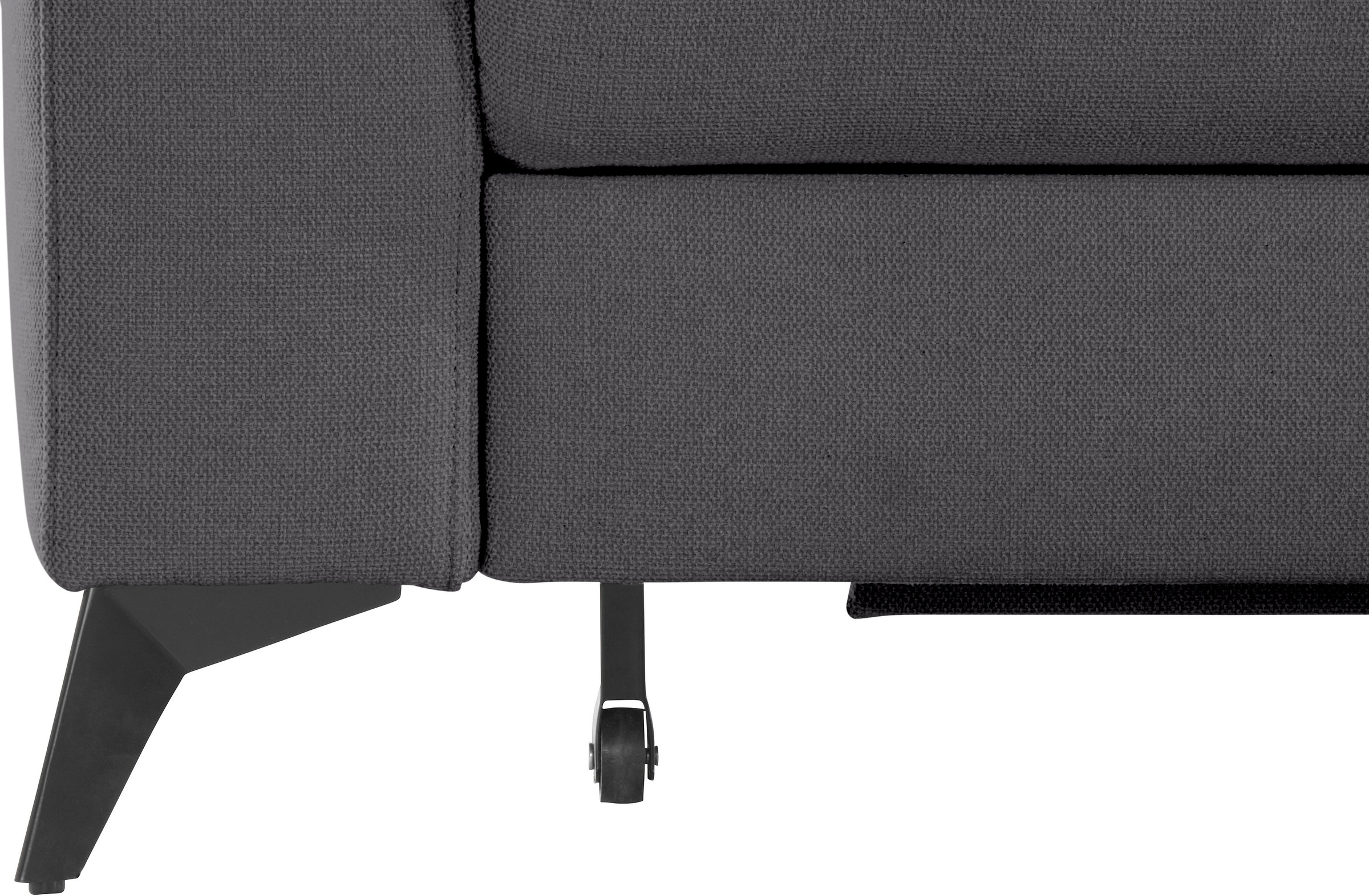 Places of Style Ecksofa »Lolland L-Form«, Wahlweise mit Bettfunktion und Stauraum, auch mit abwischbarem Bezug