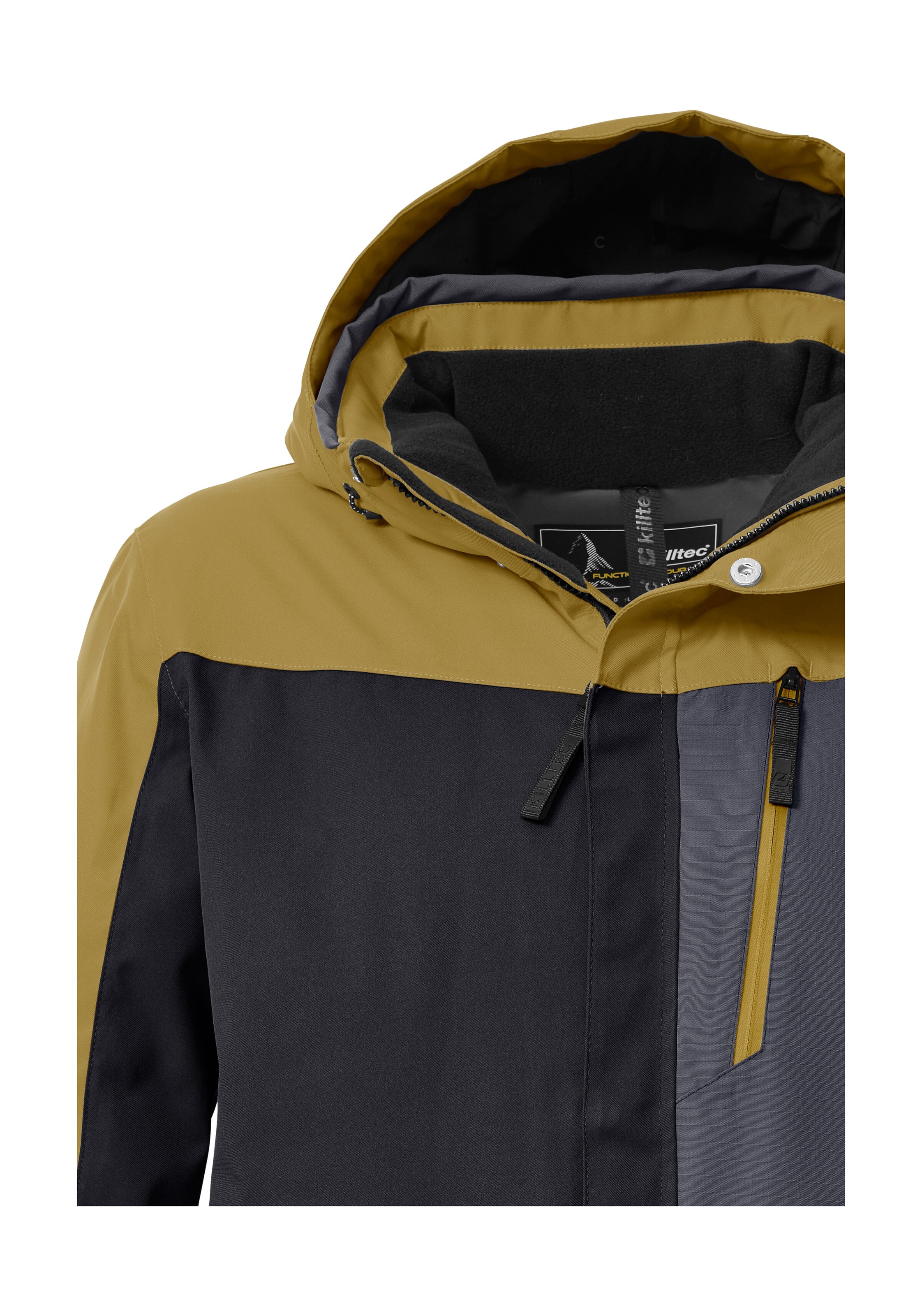 Killtec Skijacke »KSW 52 MN SKI JCKT«, Wasserdichte, atmungsaktive Herrenjacke mit Schneefang und Taschen