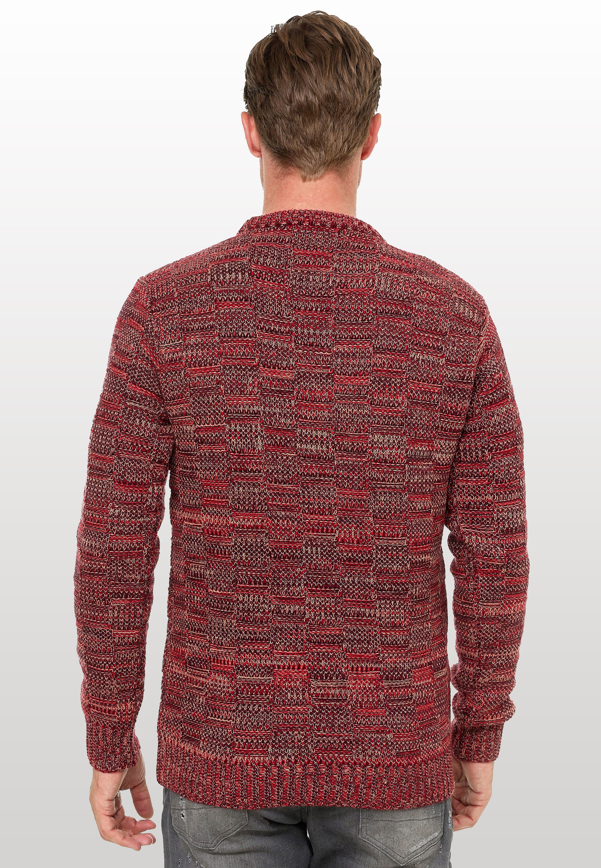 Rusty Neal Strickpullover, mit dezenter Musterung und Strick-Design