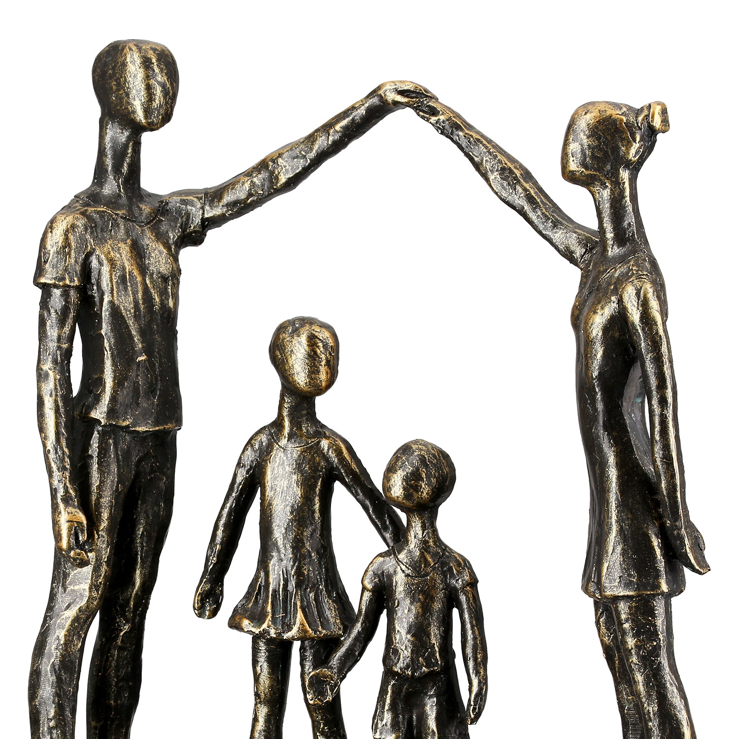Casablanca by Gilde Dekofigur »Skulptur Familie schützende Hände bronzefarben H. 30 cm«