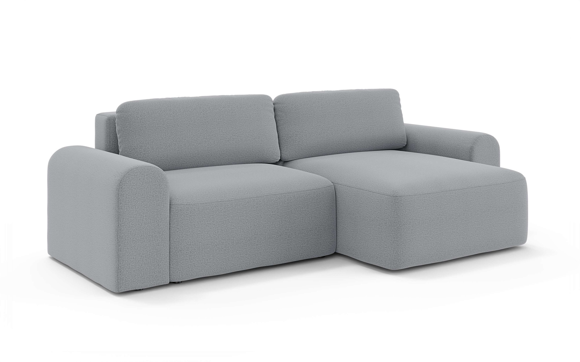 OTTO home Ecksofa »LEOO universell Schlafsofa mit Bettkasten, Maße B/T/H: 272/152/84,5 cm«, L-Form mit Recamiere rechts oder links montierbar, hoher Sitzkomfort
