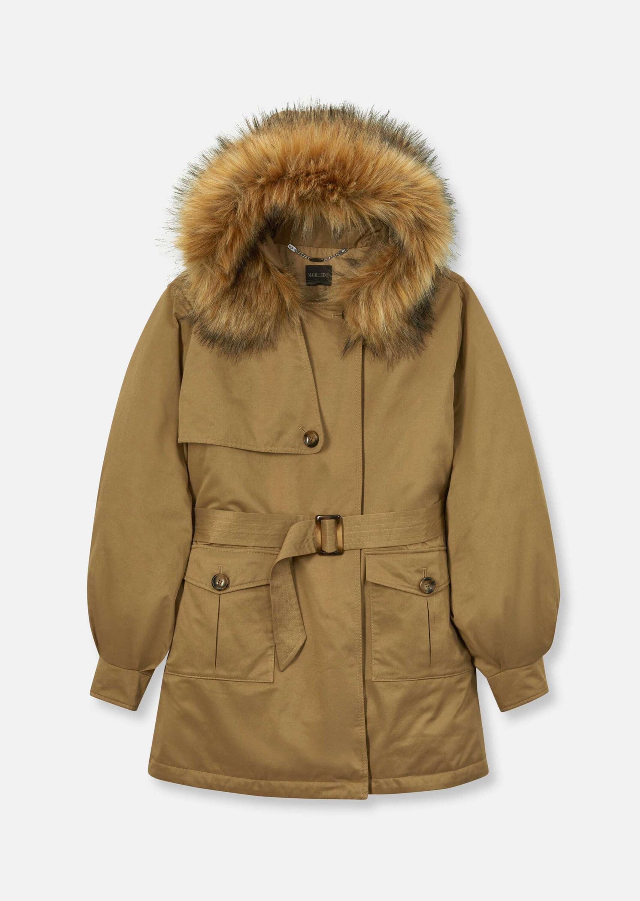 MADELEINE Trenchcoat "Parka Parka mit Kapuze und abnehmbarem Fake-Fur" günstig online kaufen