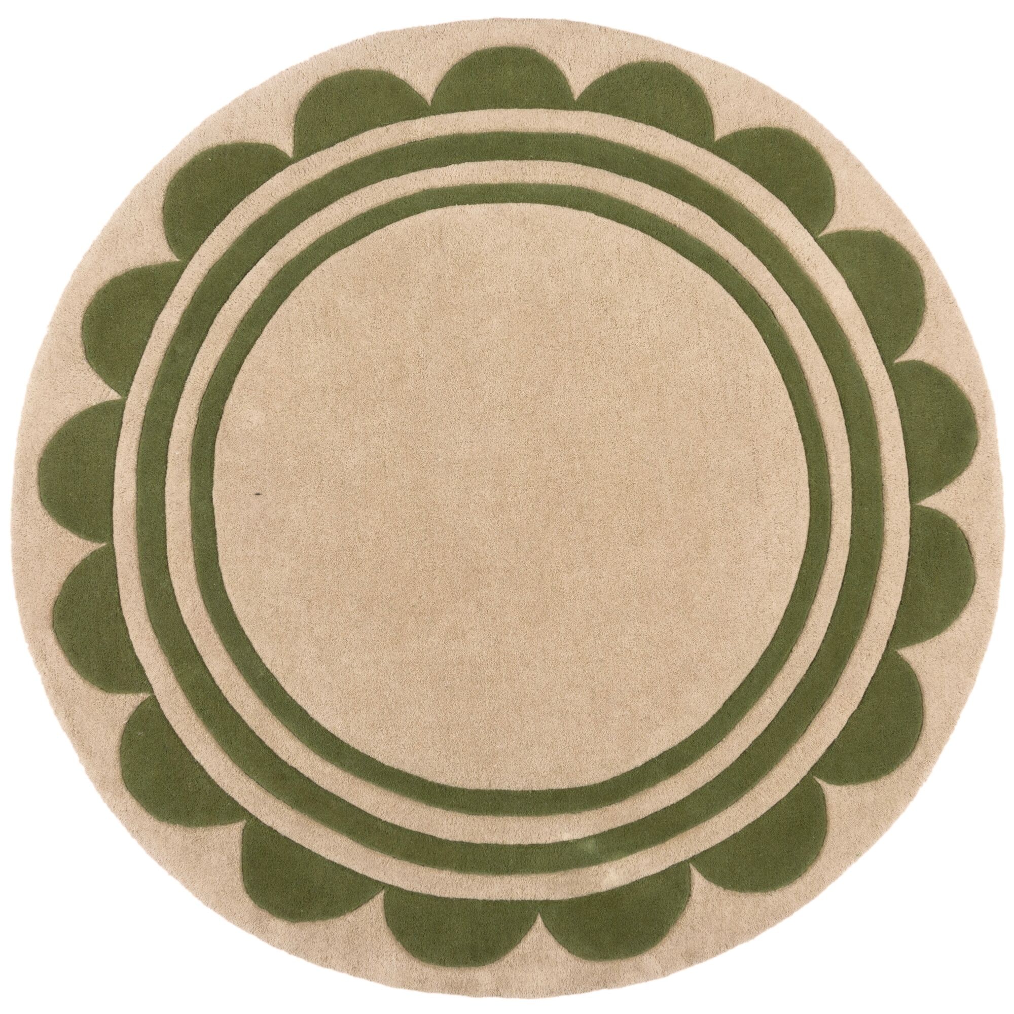 FLAIR RUGS Wollteppich "Lois rund" rund 7 mm Höhe Lois Wollteppich mit Jako günstig online kaufen