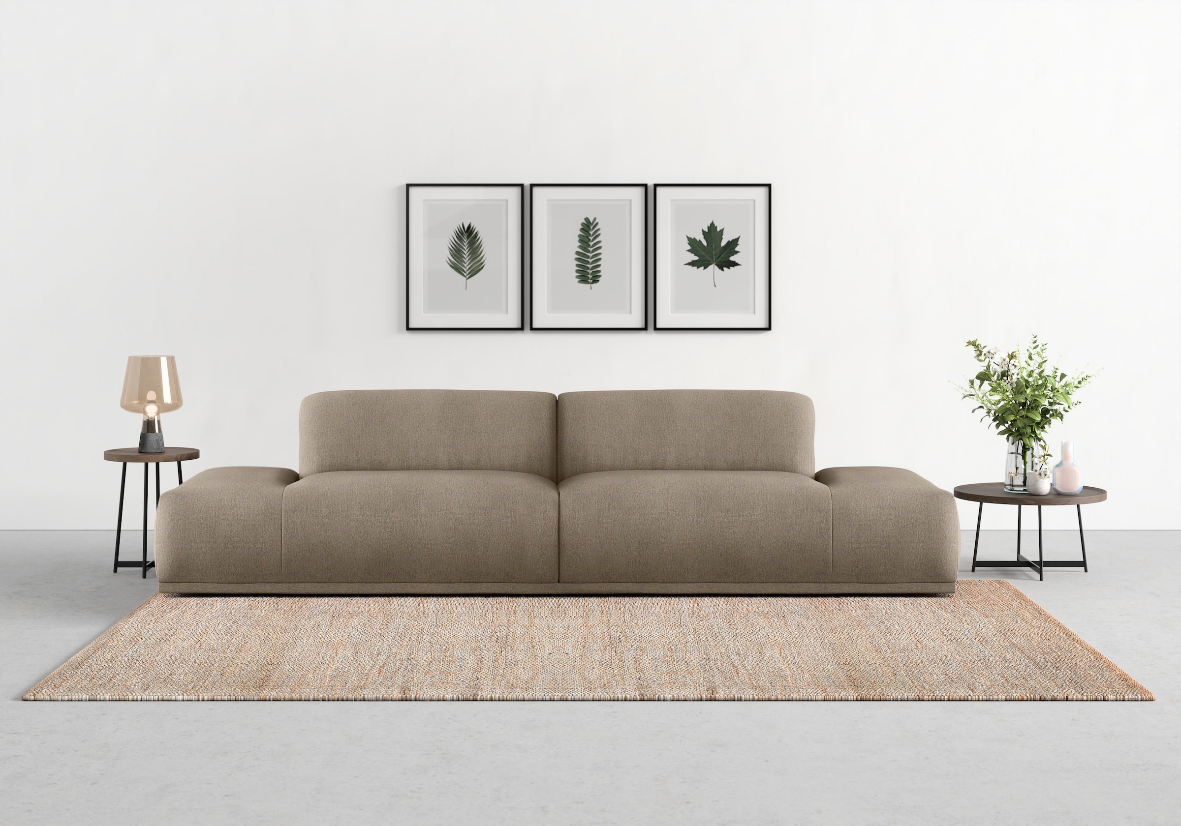 TRENDMANUFAKTUR Big-Sofa "Braga, toller Sitzkomfort, Designsofa", in moderner Optik, mit hochwertigem Kaltschaum