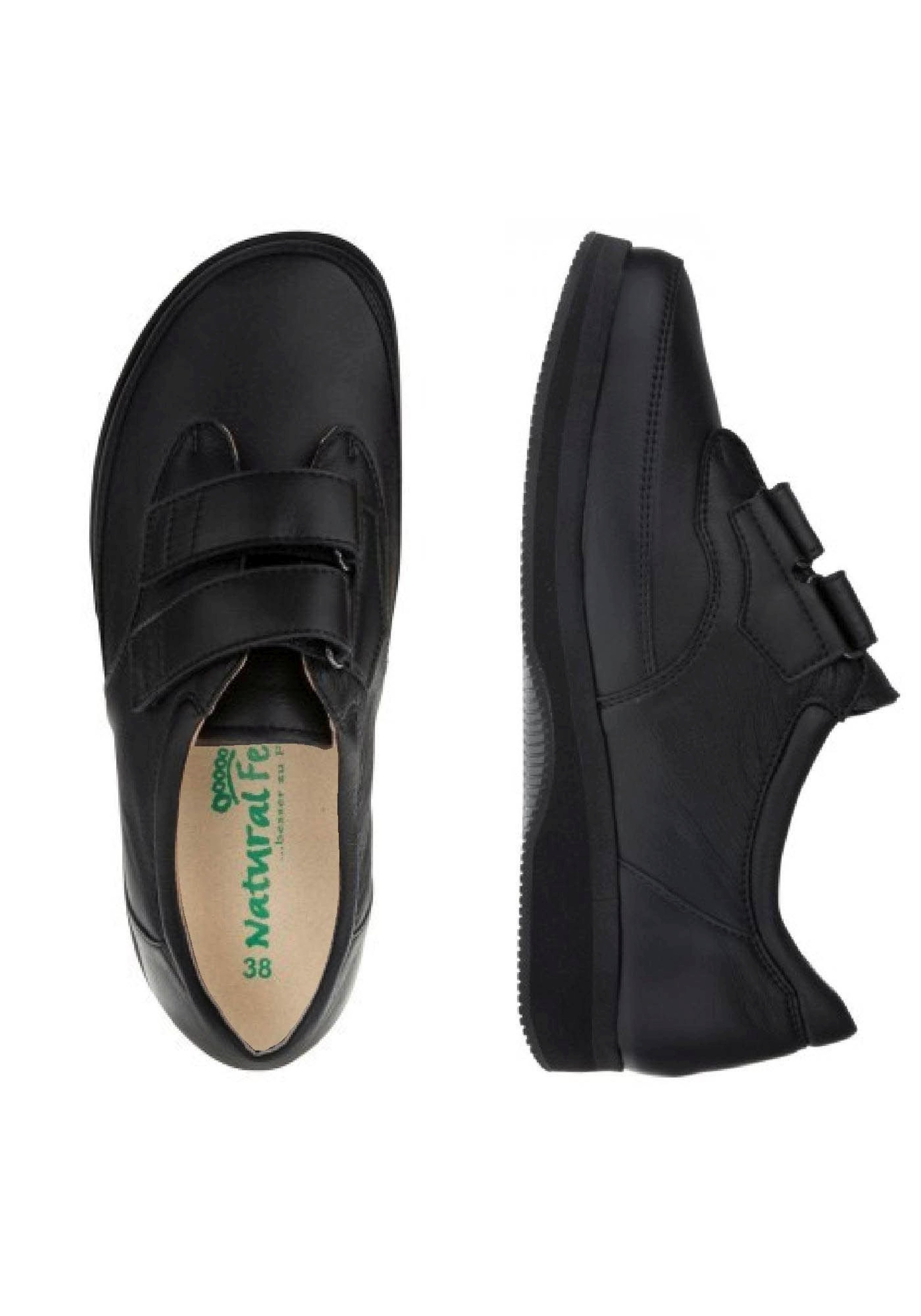 Thumbnail - Natural Feet Klettschuh "Göteborg XL" mit speziellem Diatec-Innenfutter