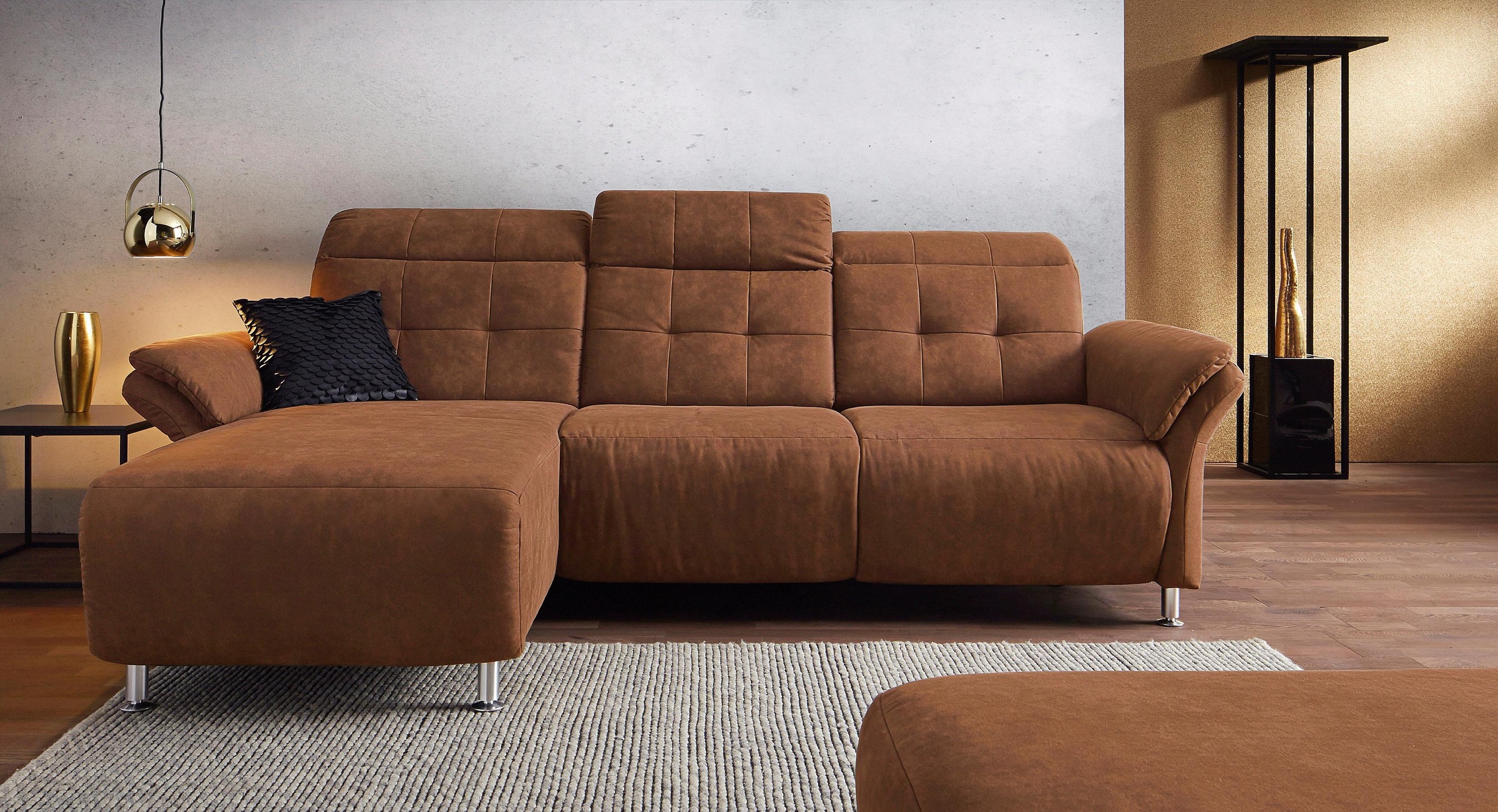 Thumbnail - Places of Style Ecksofa "Manhattan L-Form", 2 Sitze mit elektrischer Relaxfunktion, verstellbare Armlehnen