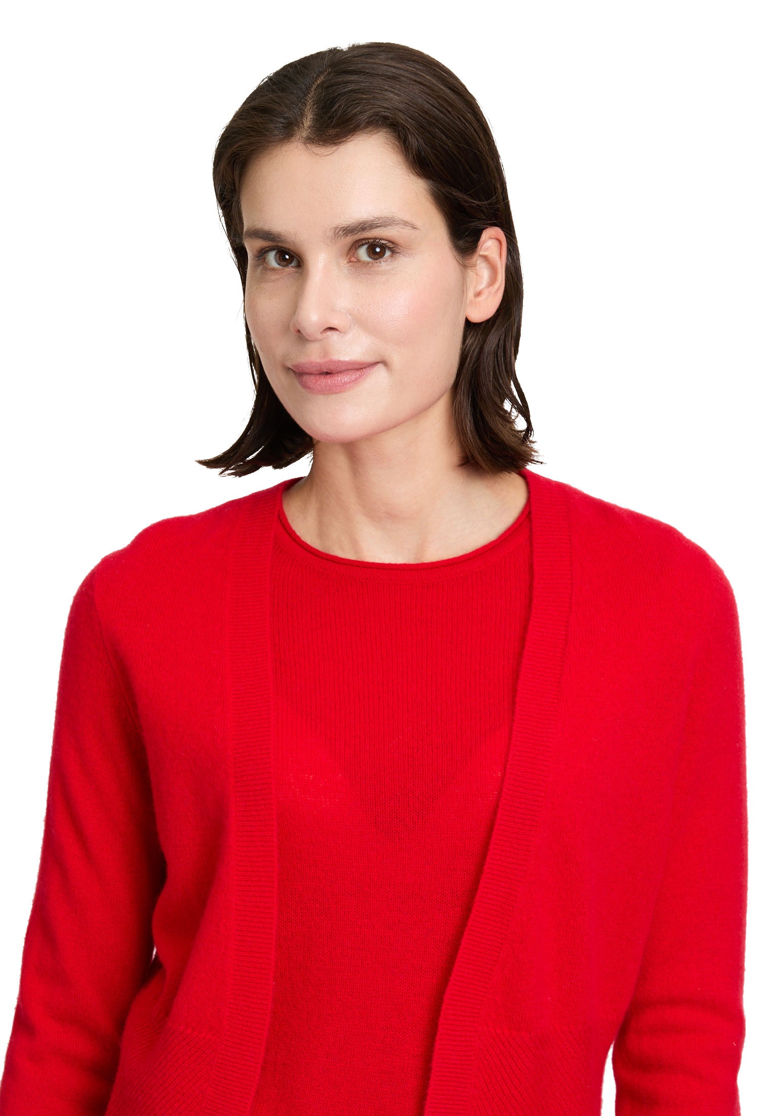 Betty Barclay Strickjacke »Betty Barclay Damen Kaschmir-Strickjacke mit Rippbündchen«, Strick